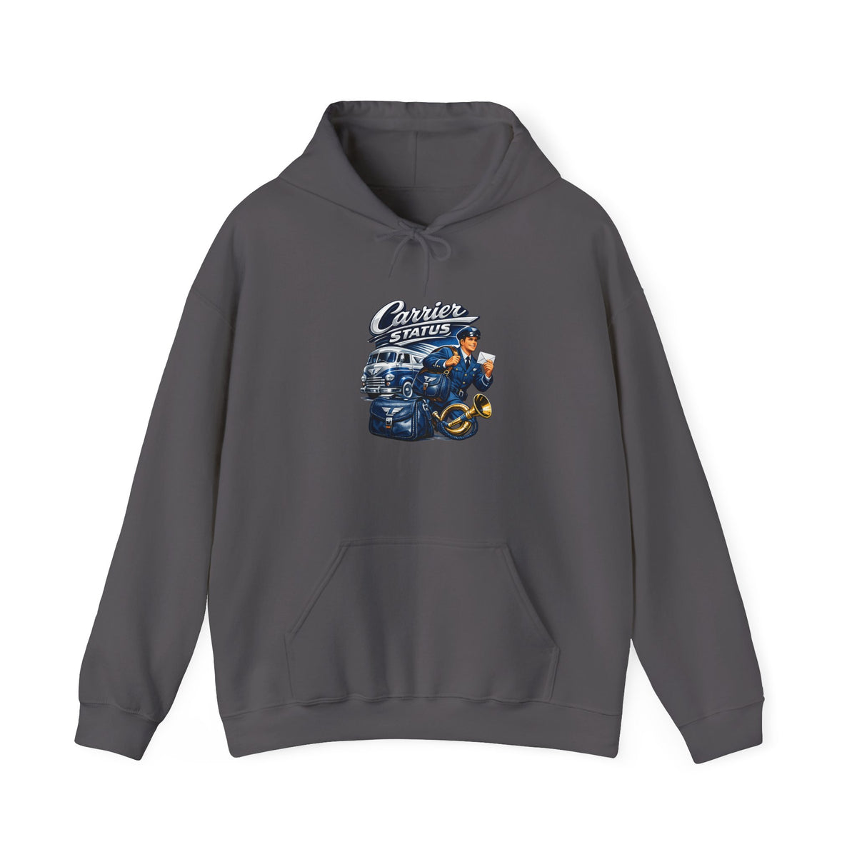 Mail Carrier Hoodie - Carrier Status | Funny Mail Carrier Hoodie | Gildan