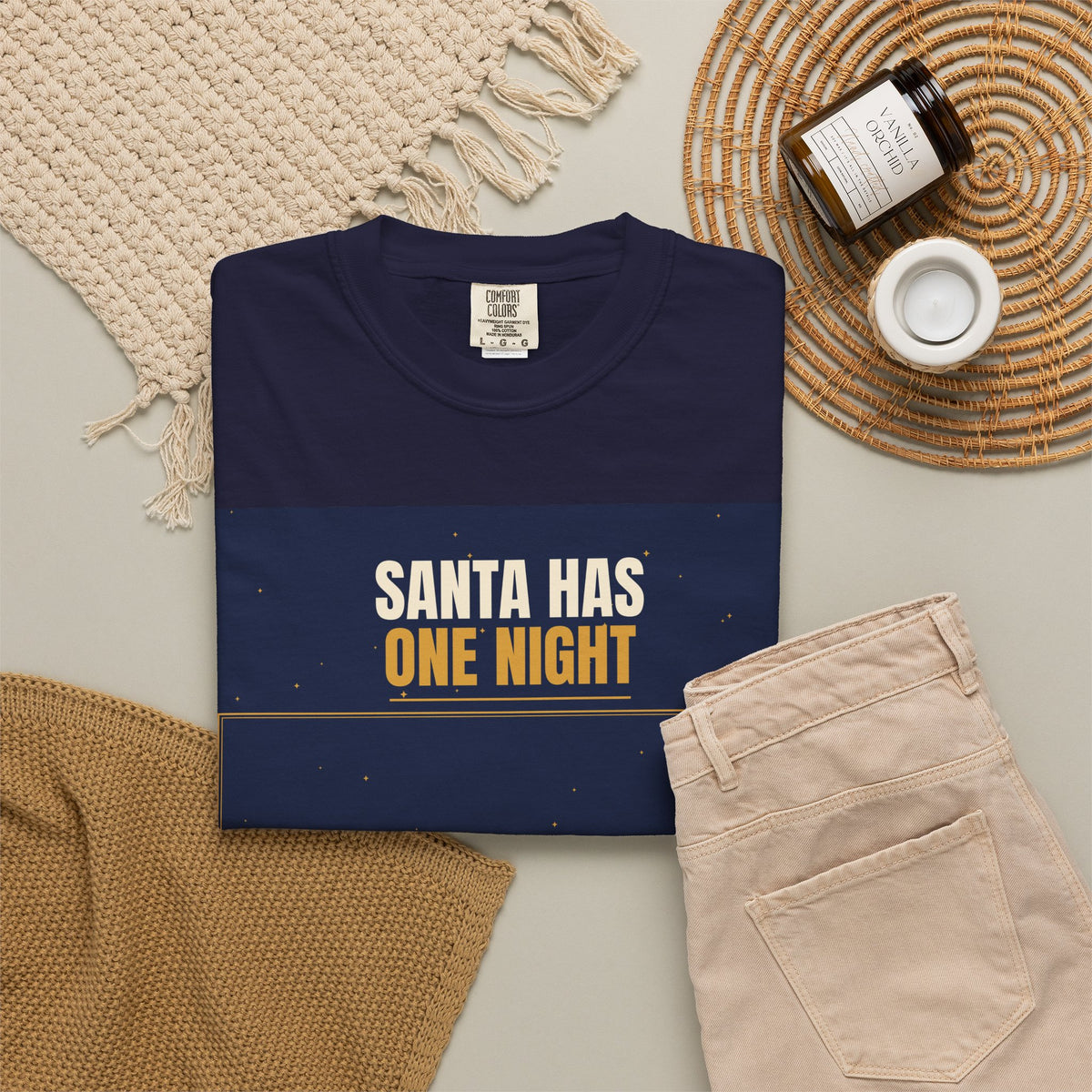 Mail Carrier T-Shirt - Santa Has One Night | Funny Mail Carrier Tee | Comfort Colors