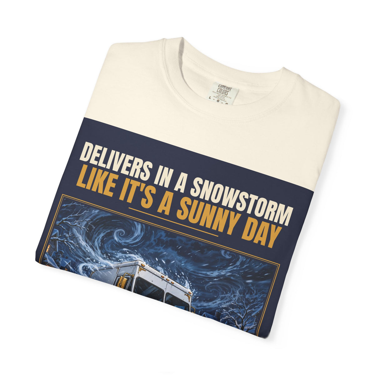 Mail Carrier T-Shirt - Snowstorm Delivery | Funny Mail Carrier Tee | Comfort Colors