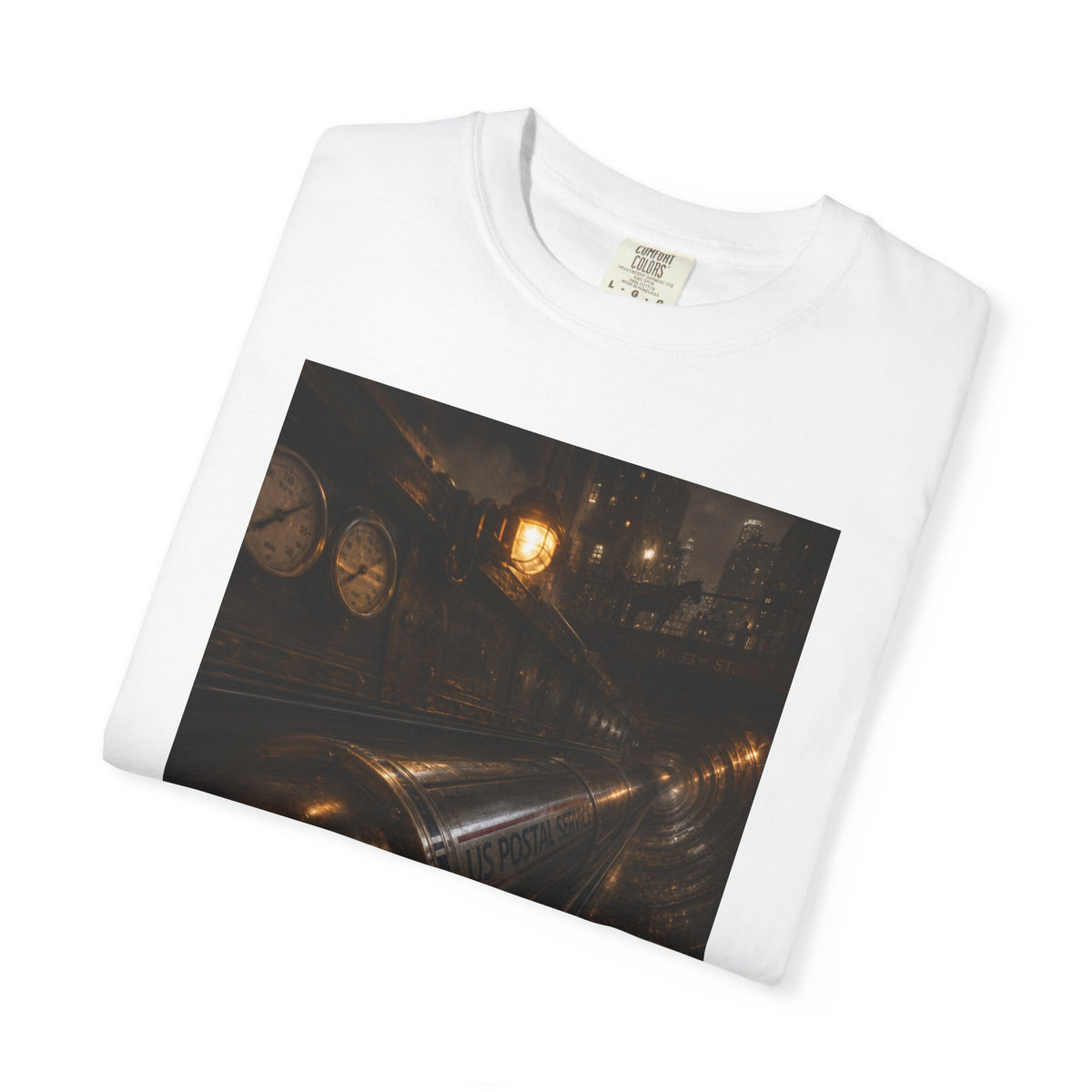 Pneumatic Tube Mail 1897 — Vintage Underground Mail Shirt | Trivia Mail Carrier Tee