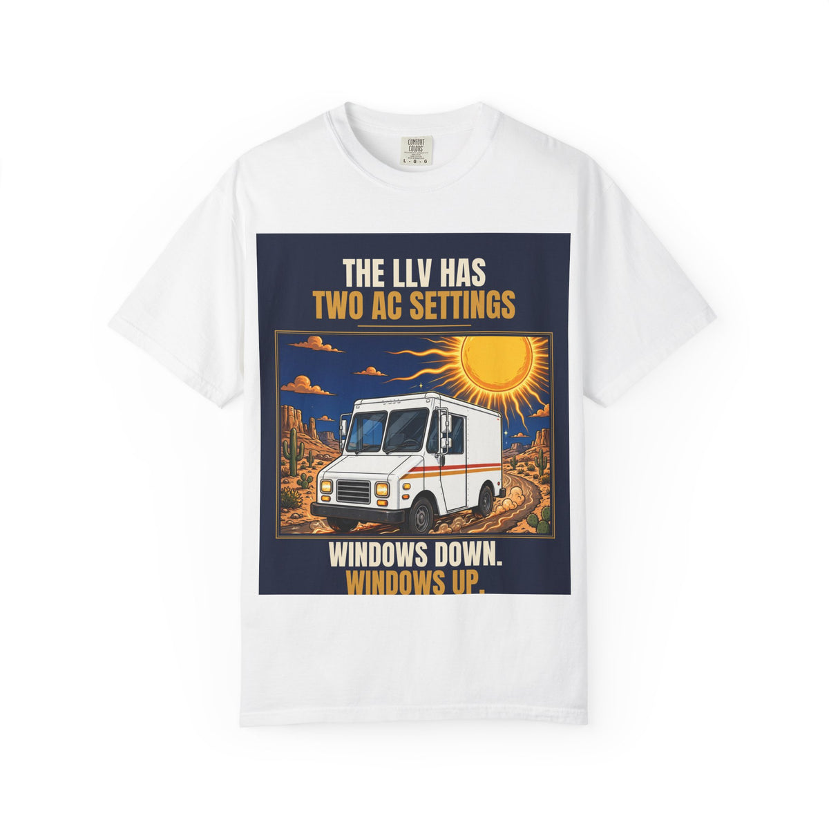 Mail Carrier T-Shirt - Two AC Settings | Funny Mail Carrier Tee | Comfort Colors