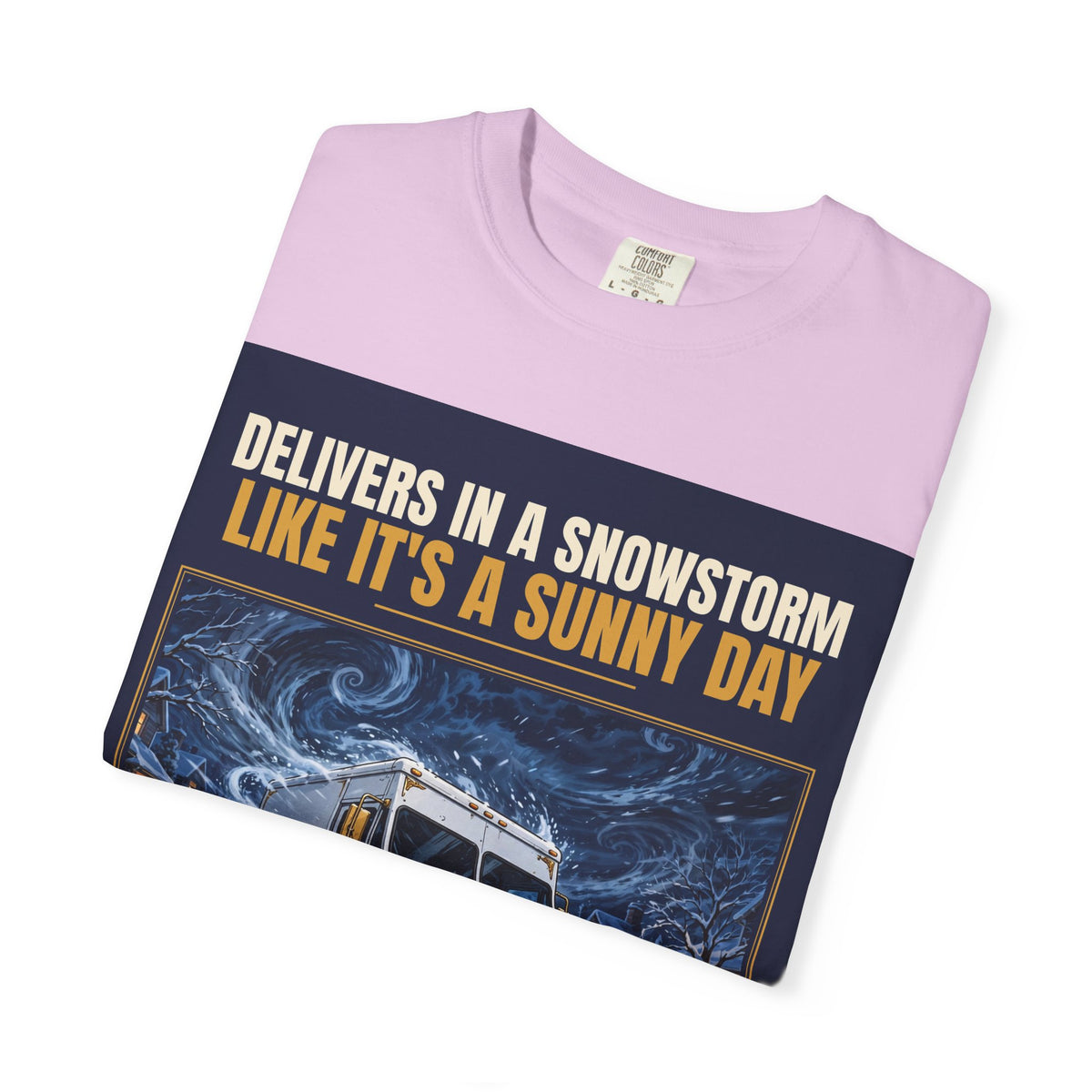 Mail Carrier T-Shirt - Snowstorm Delivery | Funny Mail Carrier Tee | Comfort Colors