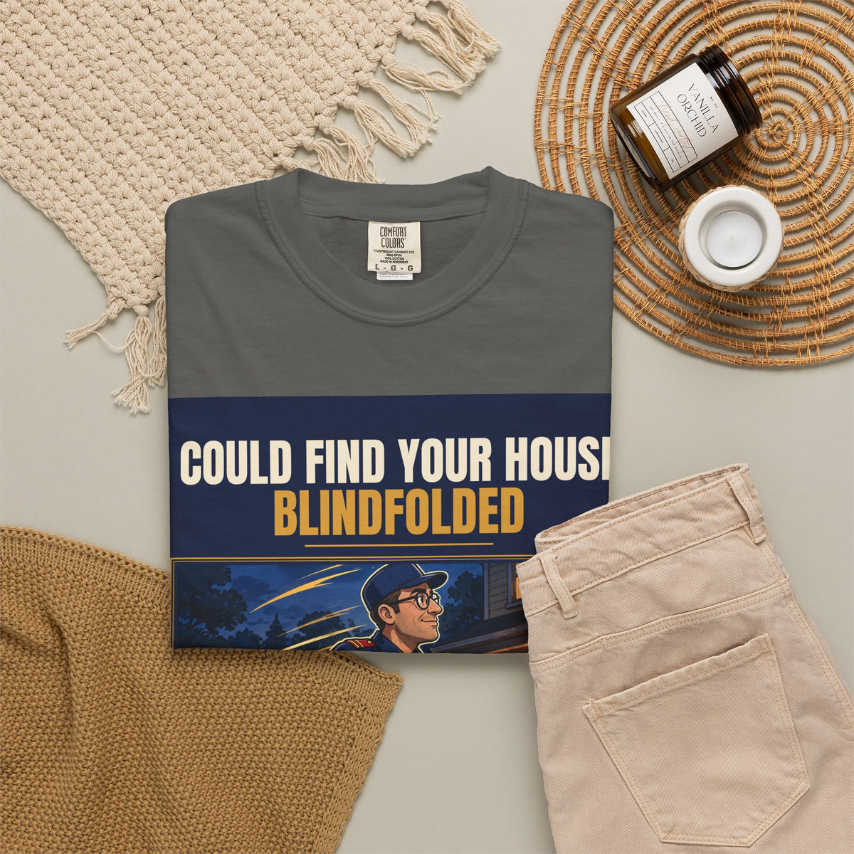 Mail Carrier T-Shirt - Blindfolded | Funny Mail Carrier Tee | Comfort Colors
