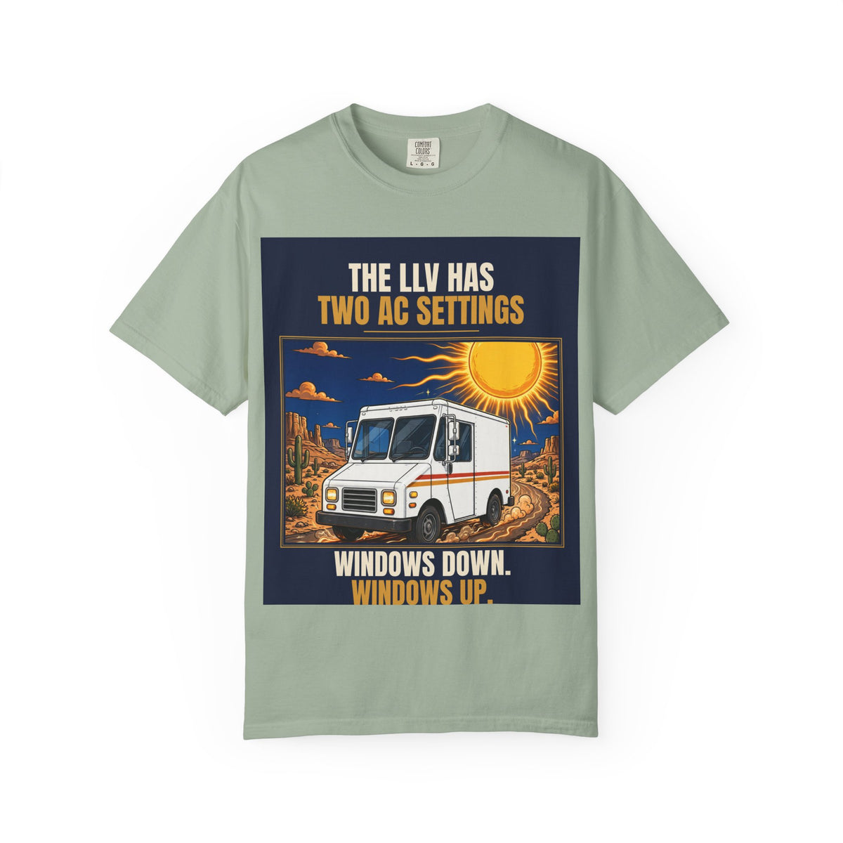 Mail Carrier T-Shirt - Two AC Settings | Funny Mail Carrier Tee | Comfort Colors