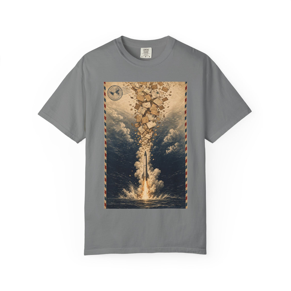 Missile Mail 1959 — Vintage Rocket Mail Shirt | Funny Mail Carrier Tee