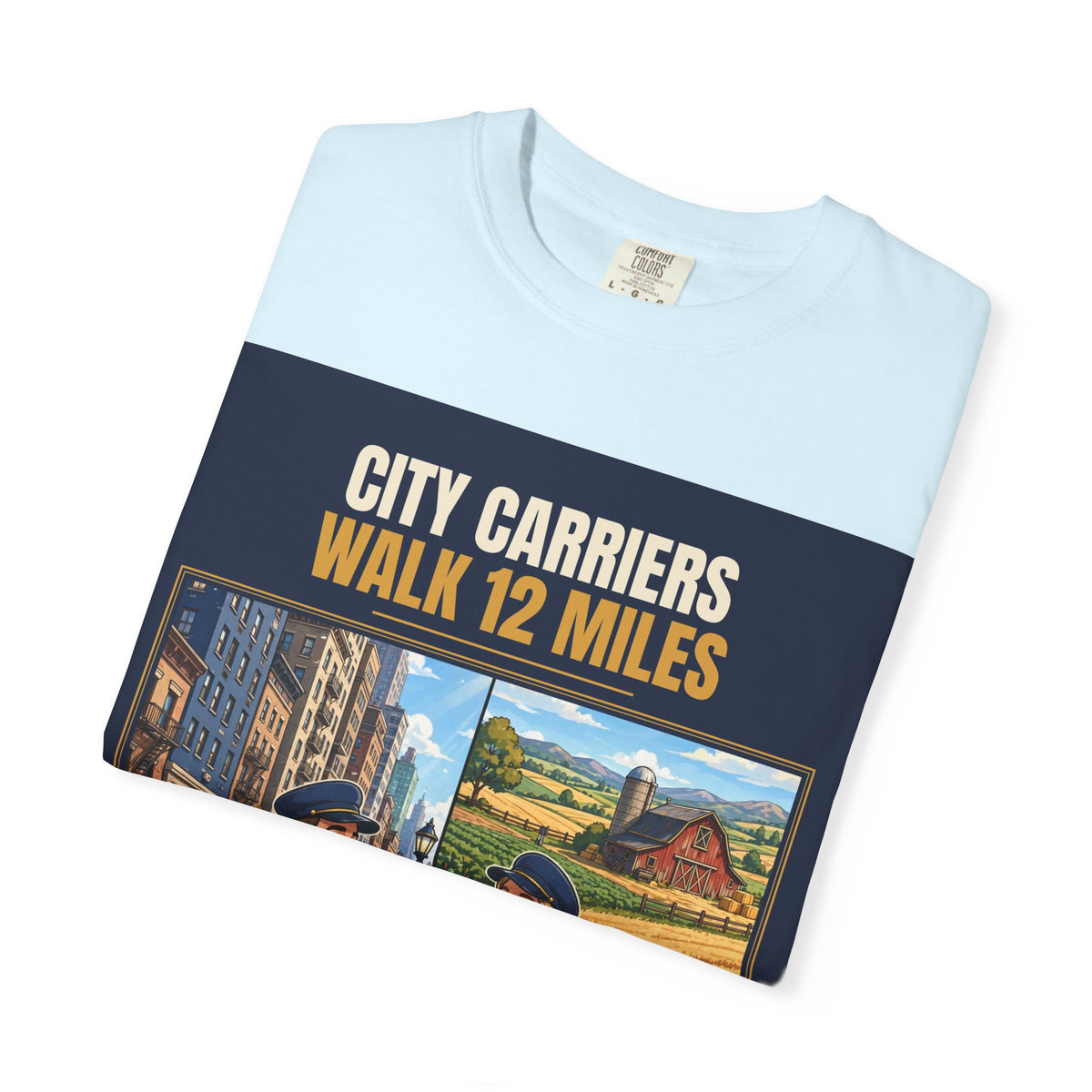 Mail Carrier T-Shirt - City Vs Rural | Funny Mail Carrier Tee | Comfort Colors