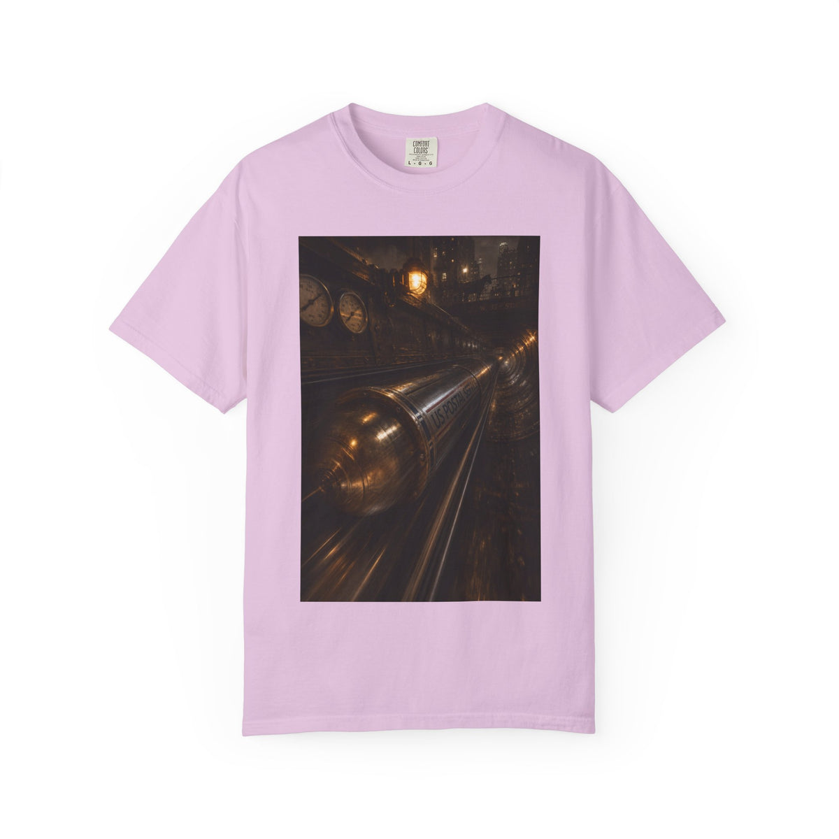 Pneumatic Tube Mail 1897 — Vintage Underground Mail Shirt | Trivia Mail Carrier Tee