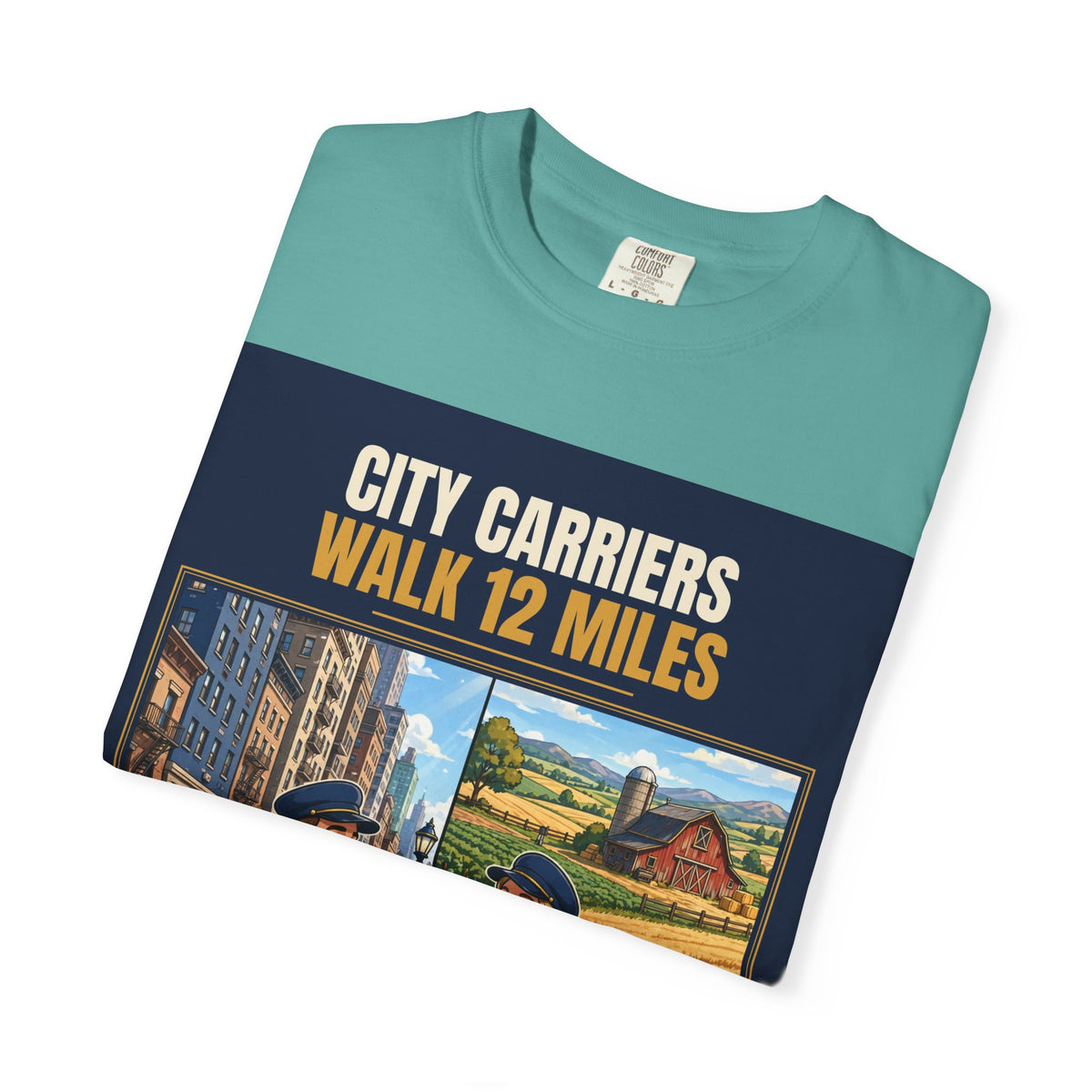 Mail Carrier T-Shirt - City Vs Rural | Funny Mail Carrier Tee | Comfort Colors