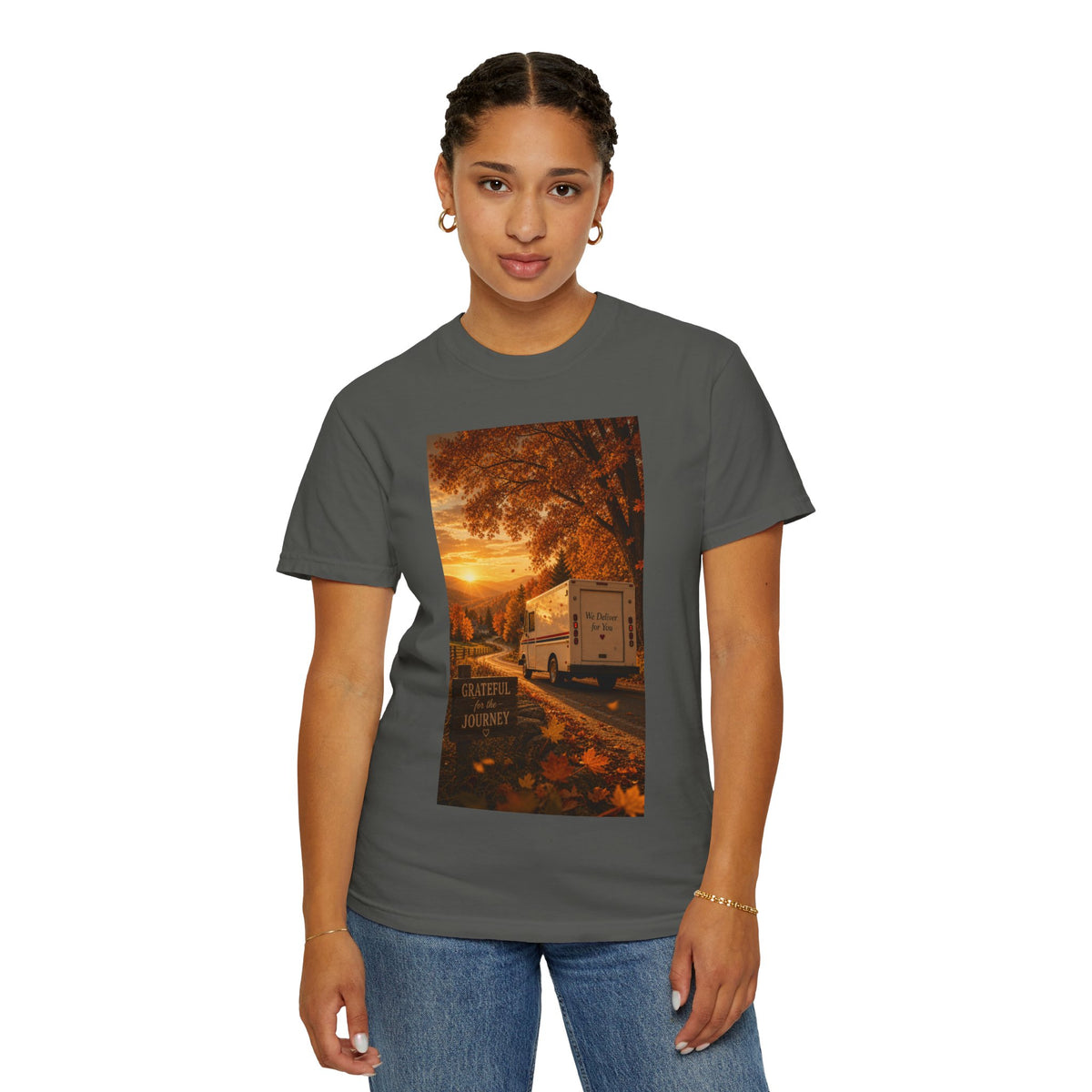 Grateful for the Journey — Thanksgiving Mail Carrier Shirt