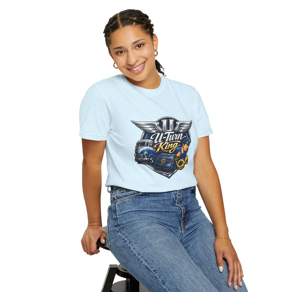 Mail Carrier T-Shirt - U-Turn King | Funny Mail Carrier Tee | Comfort Colors | Comfort Colors® 1717