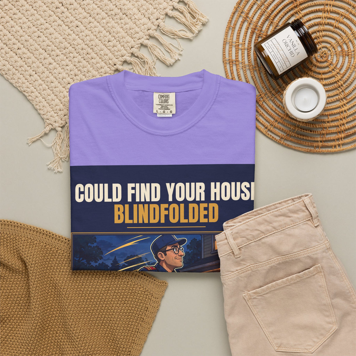 Mail Carrier T-Shirt - Blindfolded | Funny Mail Carrier Tee | Comfort Colors
