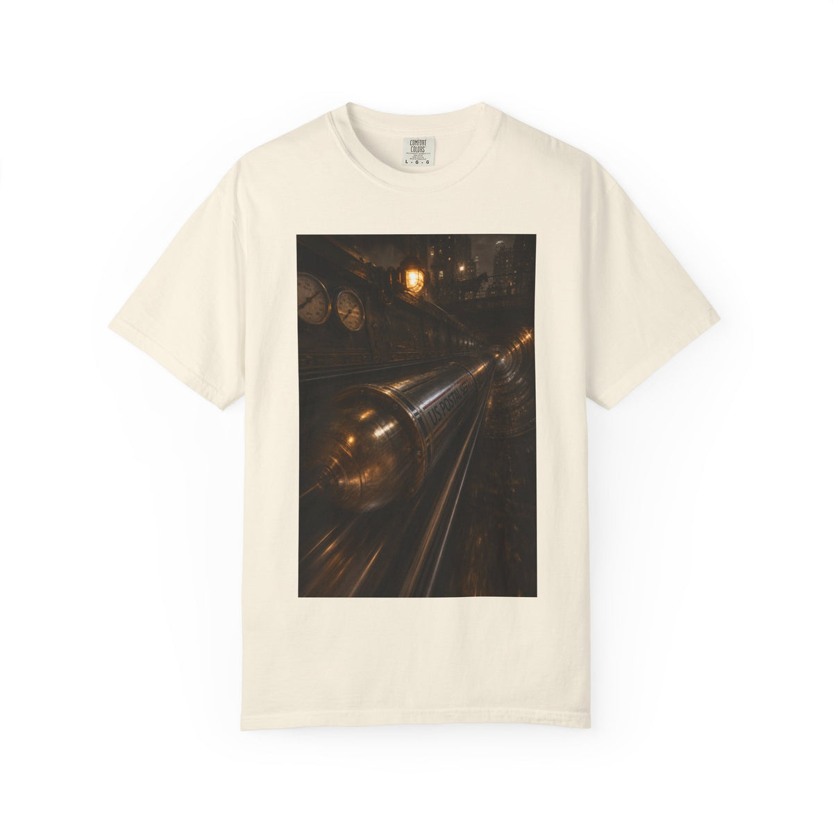 Pneumatic Tube Mail 1897 — Vintage Underground Mail Shirt | Trivia Mail Carrier Tee