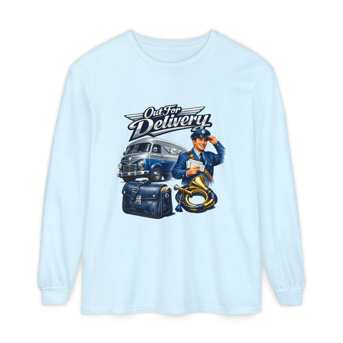 Mail Carrier Long Sleeve - Out for Delivery | Funny Mail Carrier Long Sleeve | Comfort Colors