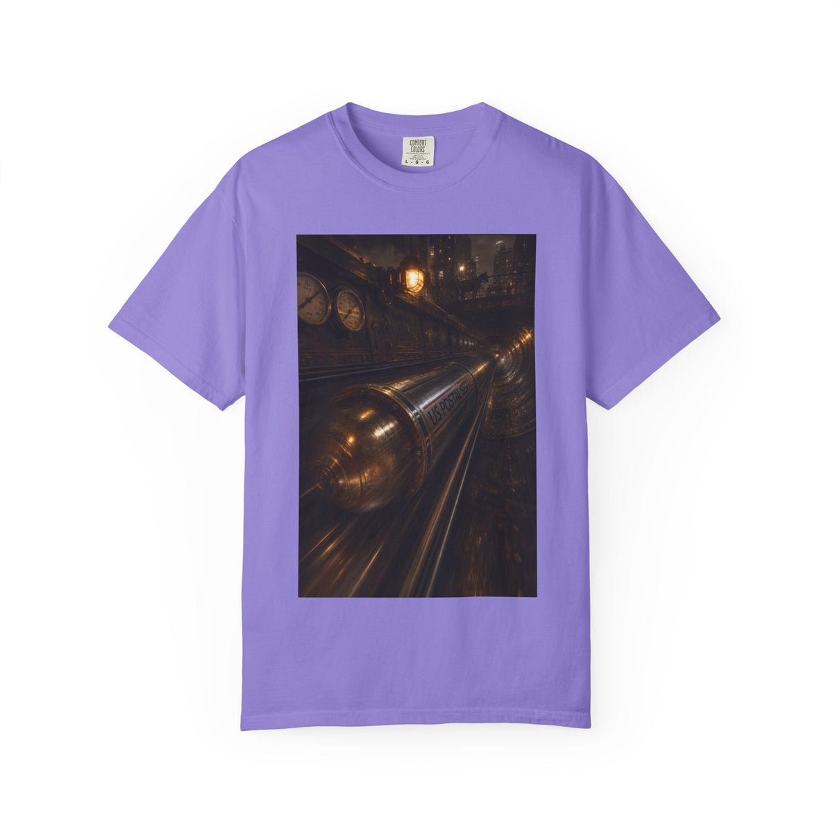 Pneumatic Tube Mail 1897 — Vintage Underground Mail Shirt | Trivia Mail Carrier Tee
