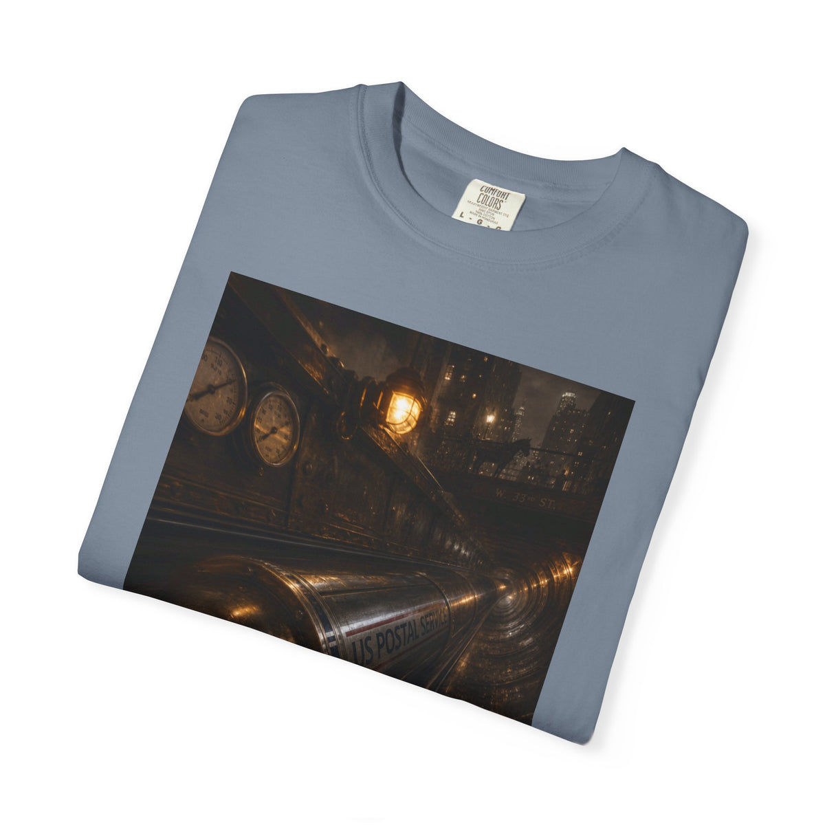 Pneumatic Tube Mail 1897 — Vintage Underground Mail Shirt | Trivia Mail Carrier Tee