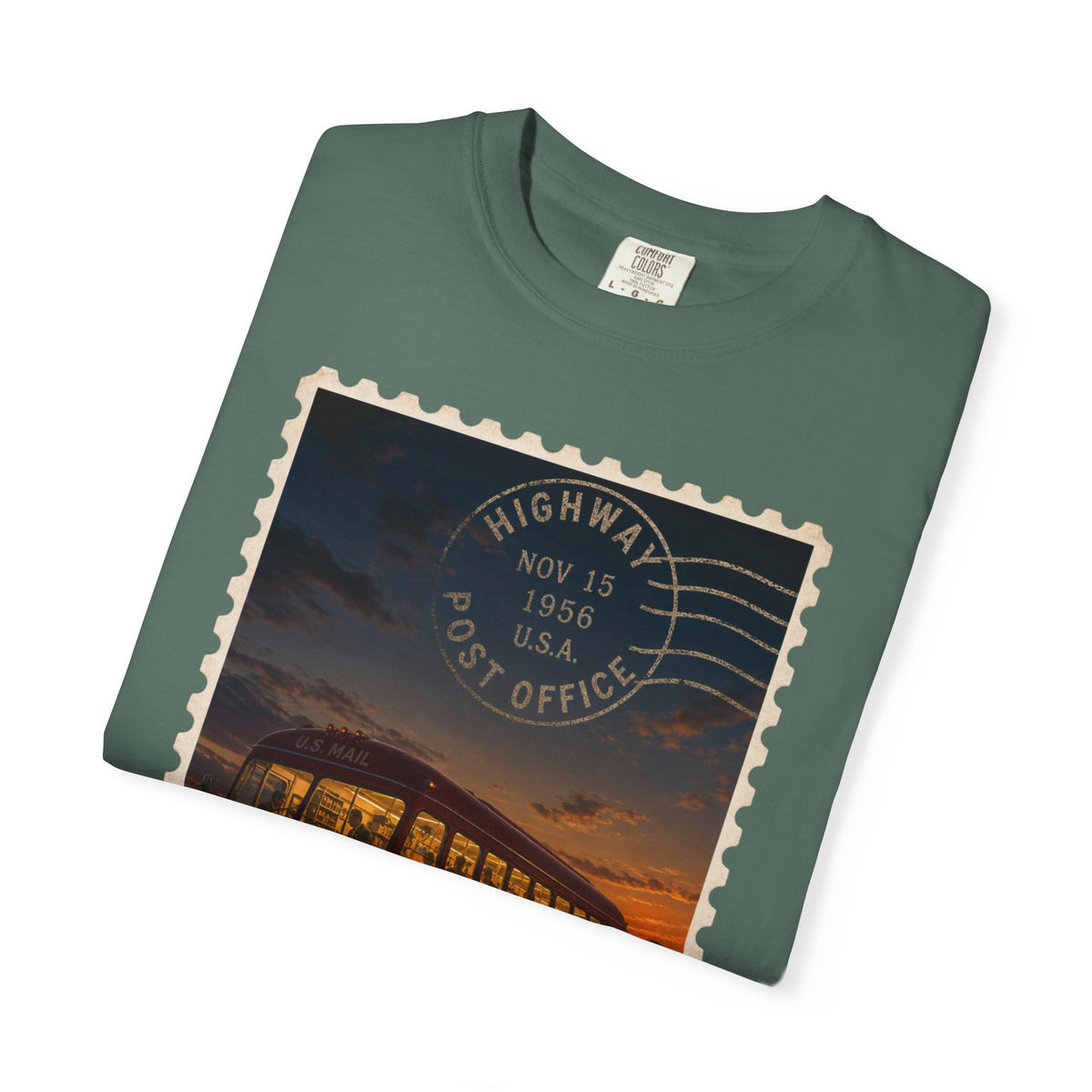 Highway Post Office 1941 — Vintage Mail Bus Shirt | Trivia Mail Carrier Tee