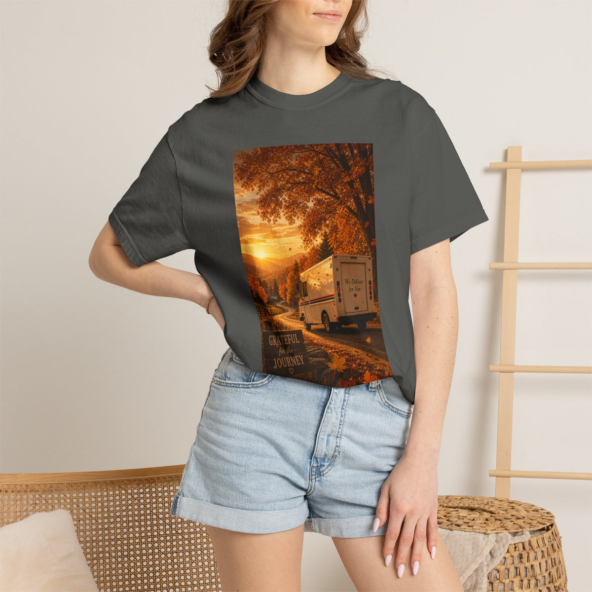 Grateful for the Journey — Thanksgiving Mail Carrier Shirt