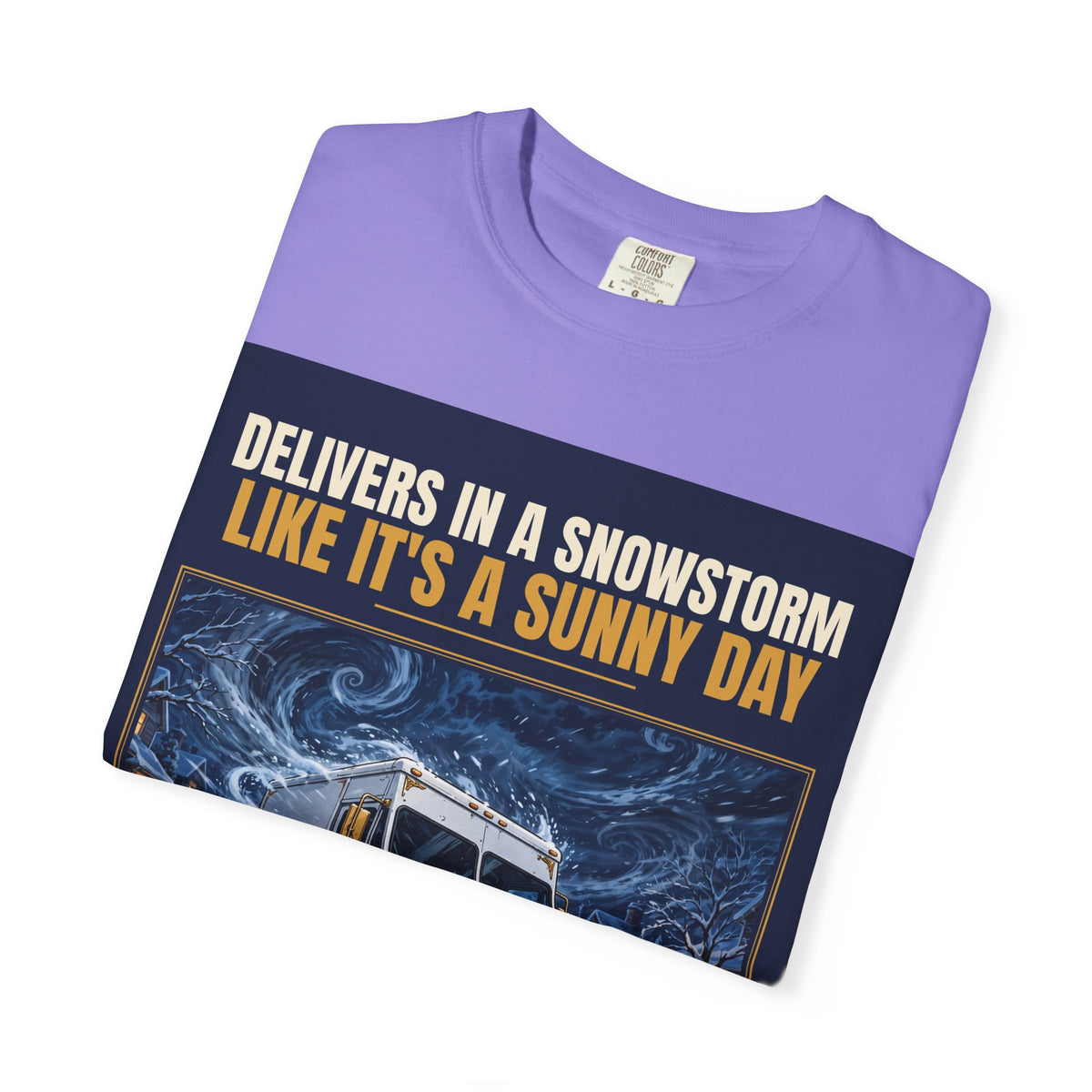 Mail Carrier T-Shirt - Snowstorm Delivery | Funny Mail Carrier Tee | Comfort Colors