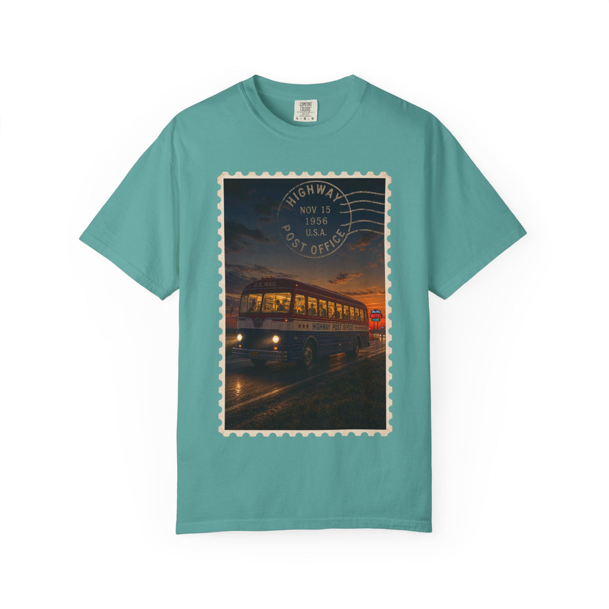 Highway Post Office 1941 — Vintage Mail Bus Shirt | Trivia Mail Carrier Tee