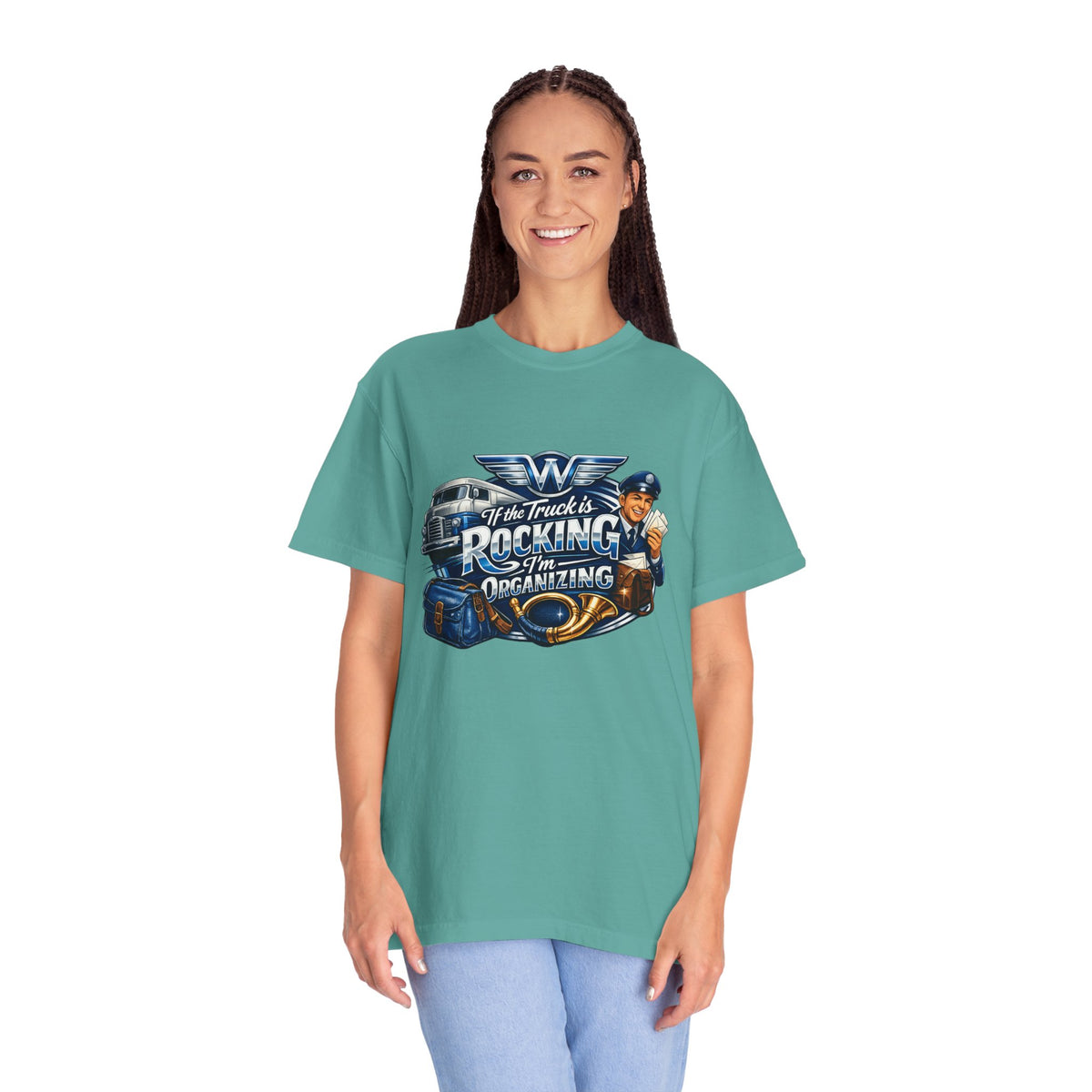 Mail Carrier T-Shirt - If the Truck's Rockin | Funny Mail Carrier Tee | Comfort Colors | Comfort Colors® 1717