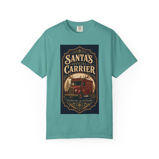 Santa's Official Carrier — Vintage Christmas Mail Truck Shirt