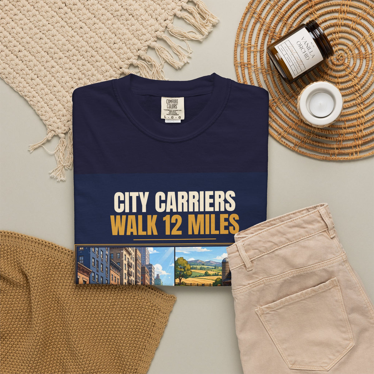 Mail Carrier T-Shirt - City Vs Rural | Funny Mail Carrier Tee | Comfort Colors