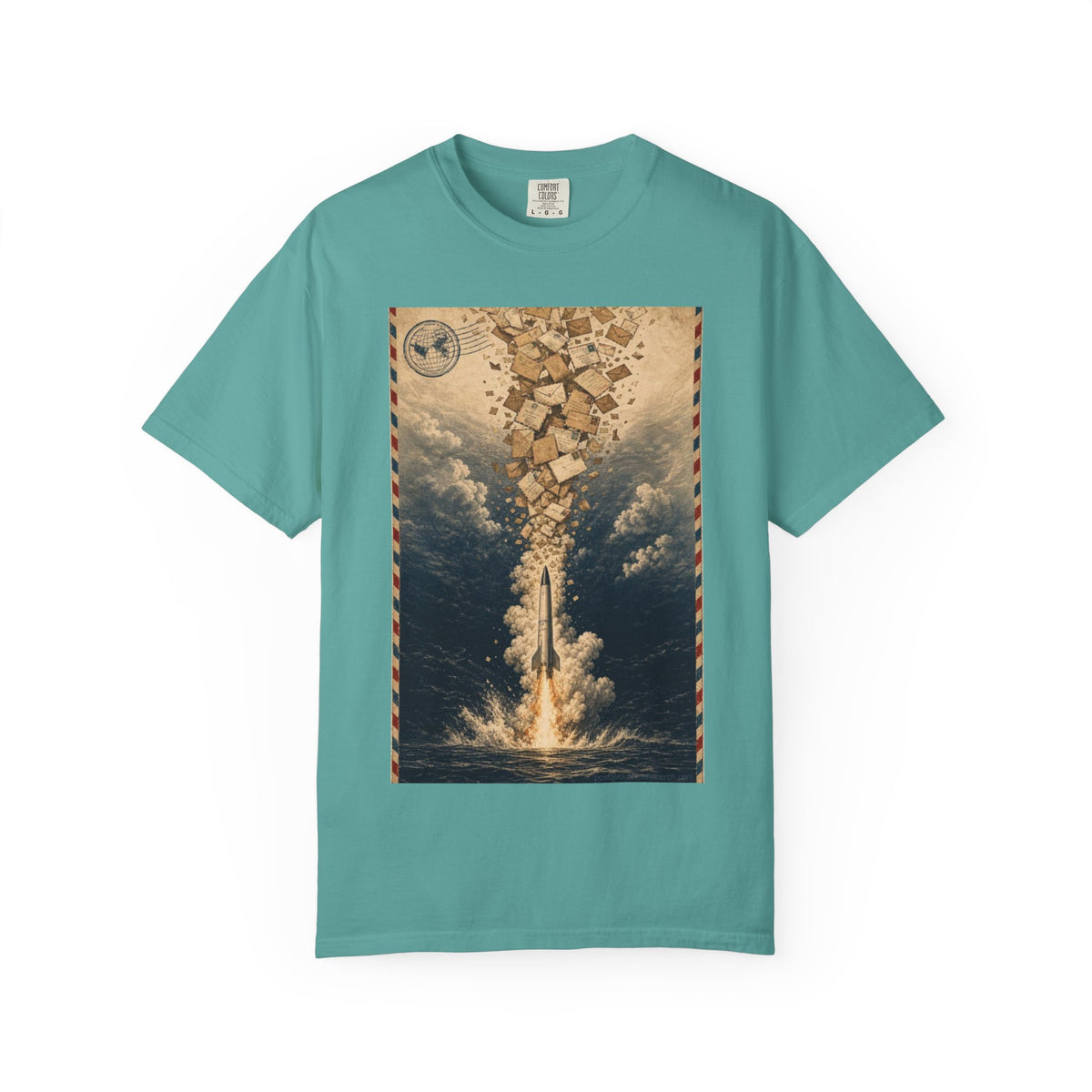 Missile Mail 1959 — Vintage Rocket Mail Shirt | Funny Mail Carrier Tee