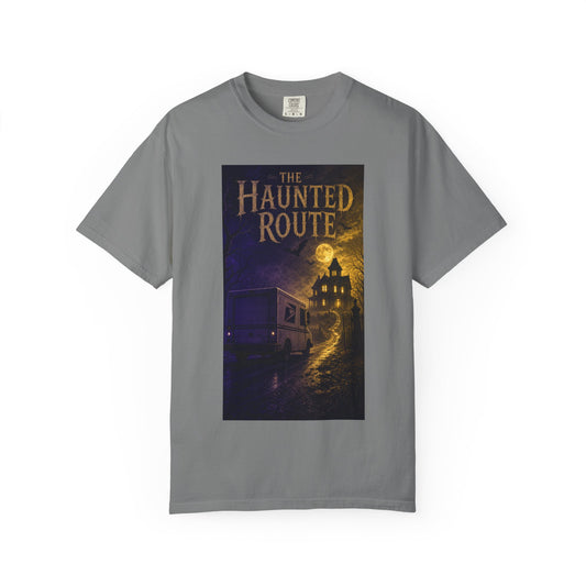 The Haunted Route — Spooky Mail Truck Halloween Shirt