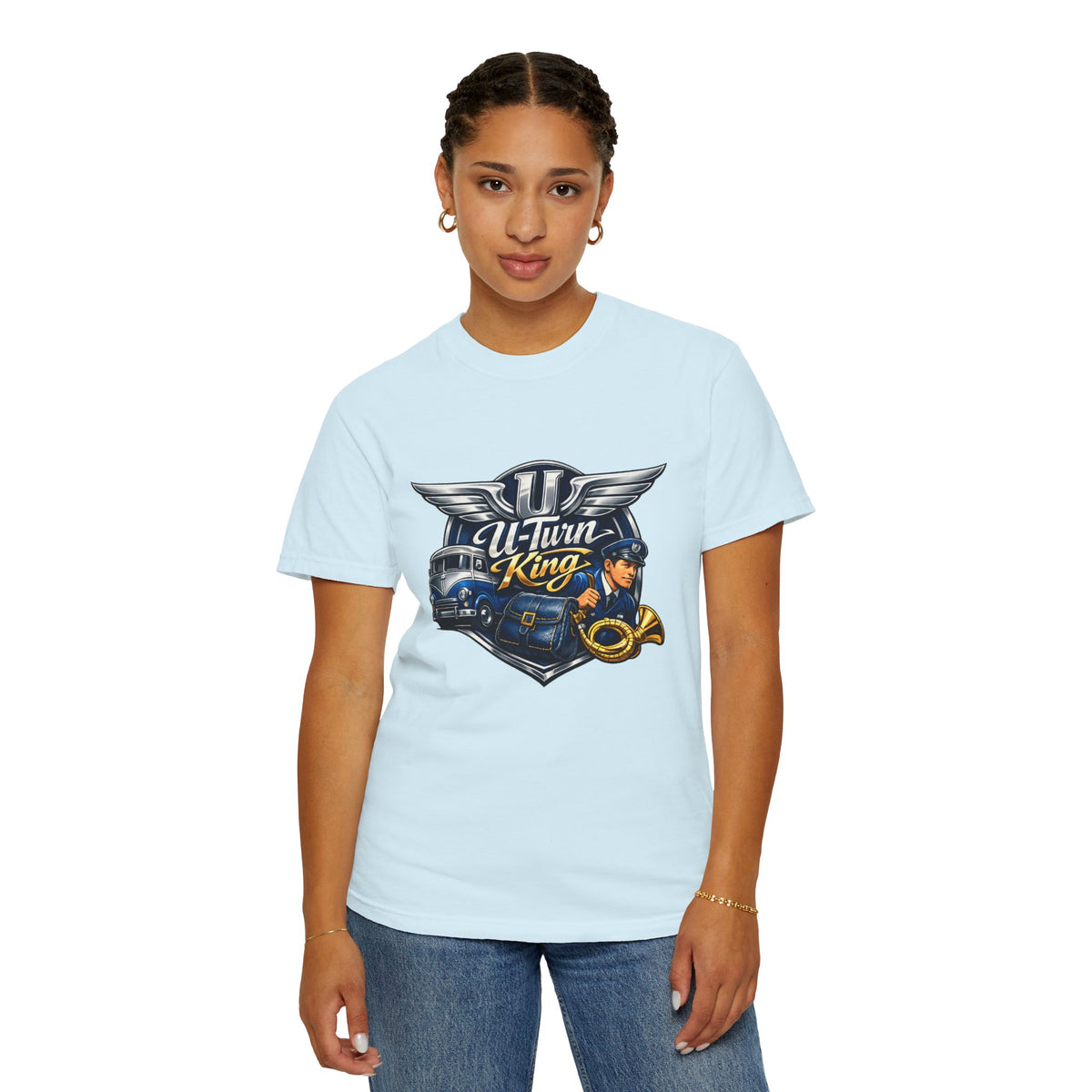 Mail Carrier T-Shirt - U-Turn King | Funny Mail Carrier Tee | Comfort Colors | Comfort Colors® 1717