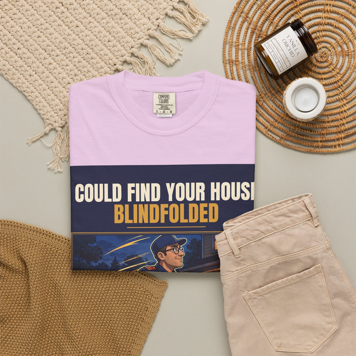 Mail Carrier T-Shirt - Blindfolded | Funny Mail Carrier Tee | Comfort Colors