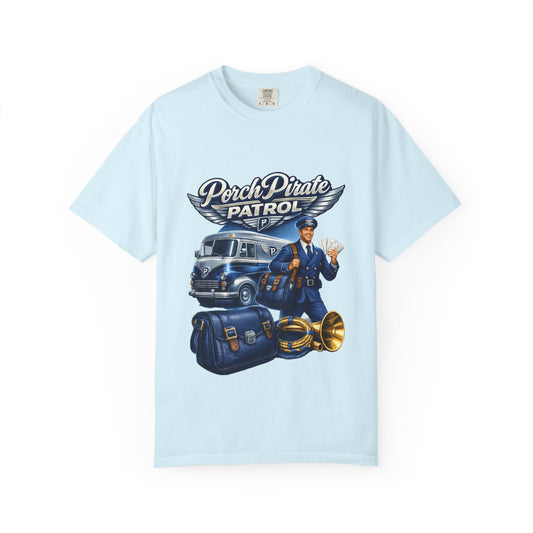 Mail Carrier T-Shirt - Porch Pirate Patrol | Funny Mail Carrier Tee | Comfort Colors | Comfort Colors® 1717