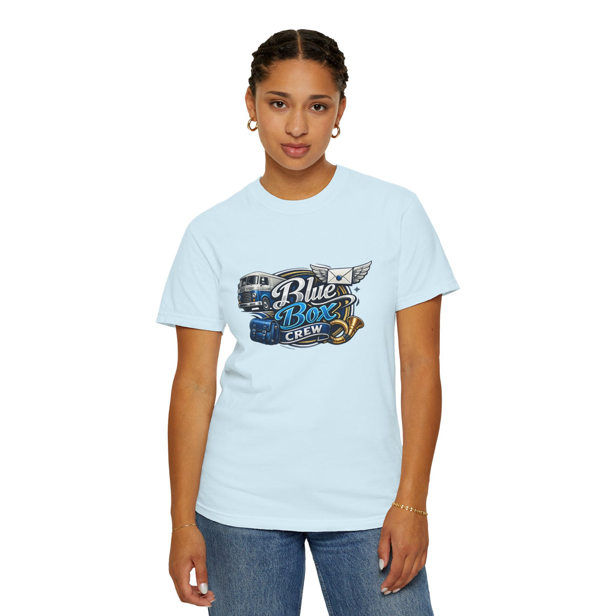 Mail Carrier T-Shirt - Blue Box Crew | Funny Mail Carrier Tee | Comfort Colors