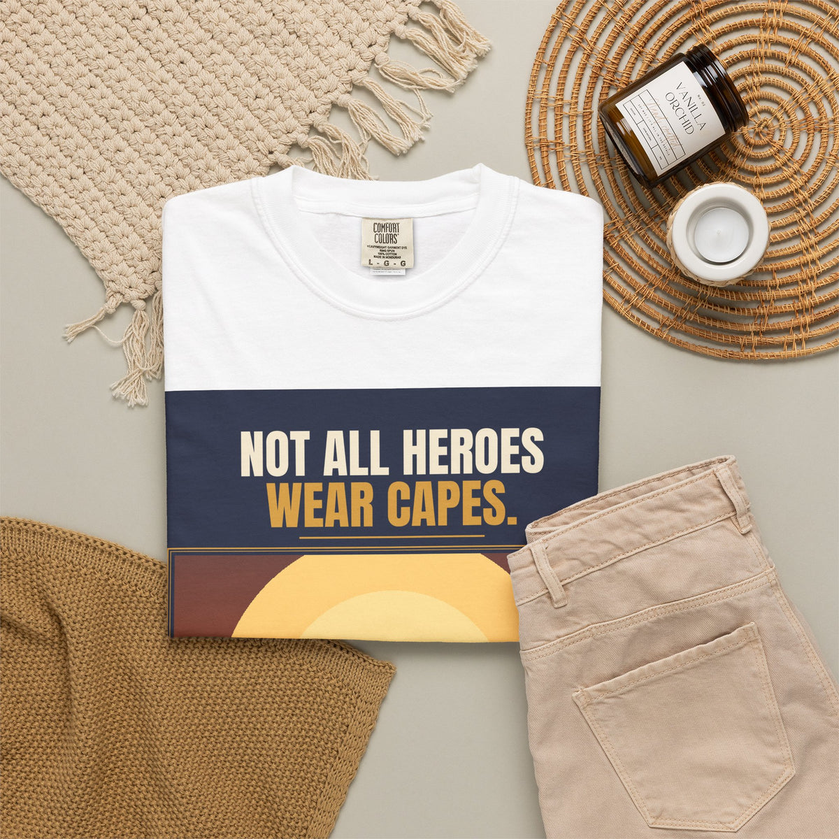 Mail Carrier T-Shirt - Not All Heroes | Funny Mail Carrier Tee | Comfort Colors