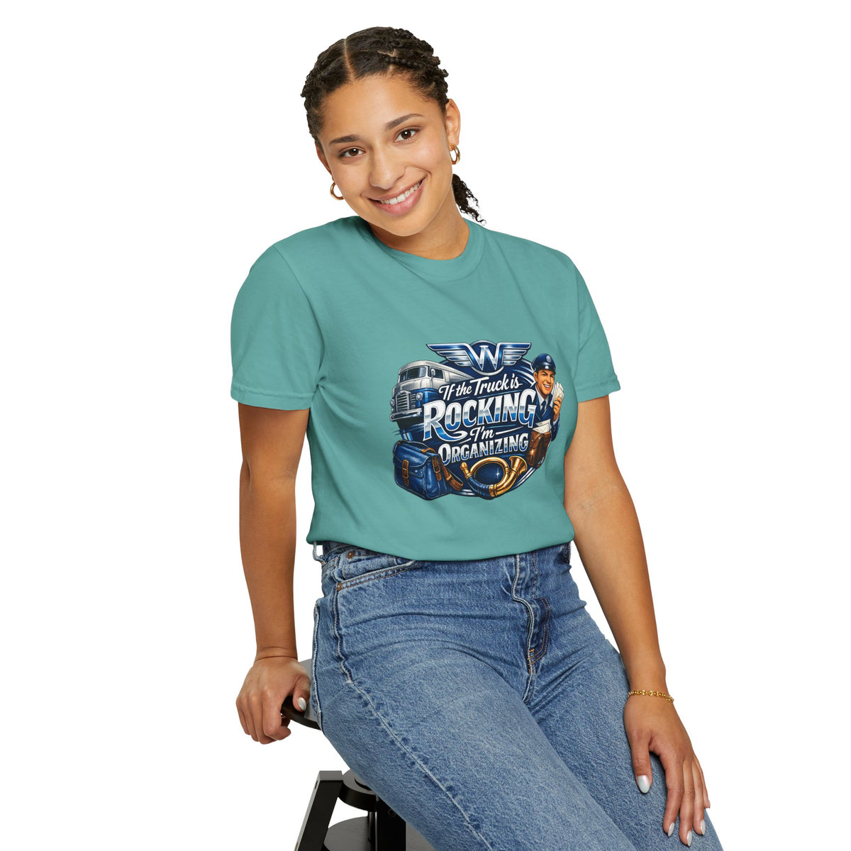 Mail Carrier T-Shirt - If the Truck's Rockin | Funny Mail Carrier Tee | Comfort Colors | Comfort Colors® 1717