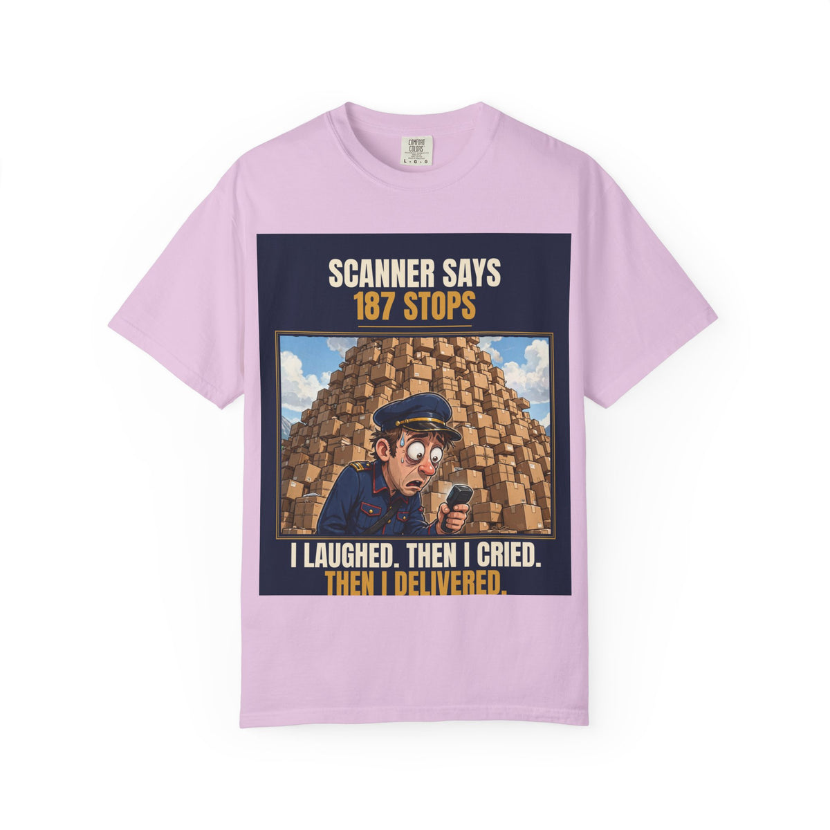 Mail Carrier T-Shirt - 187 Stops | Funny Mail Carrier Tee | Comfort Colors
