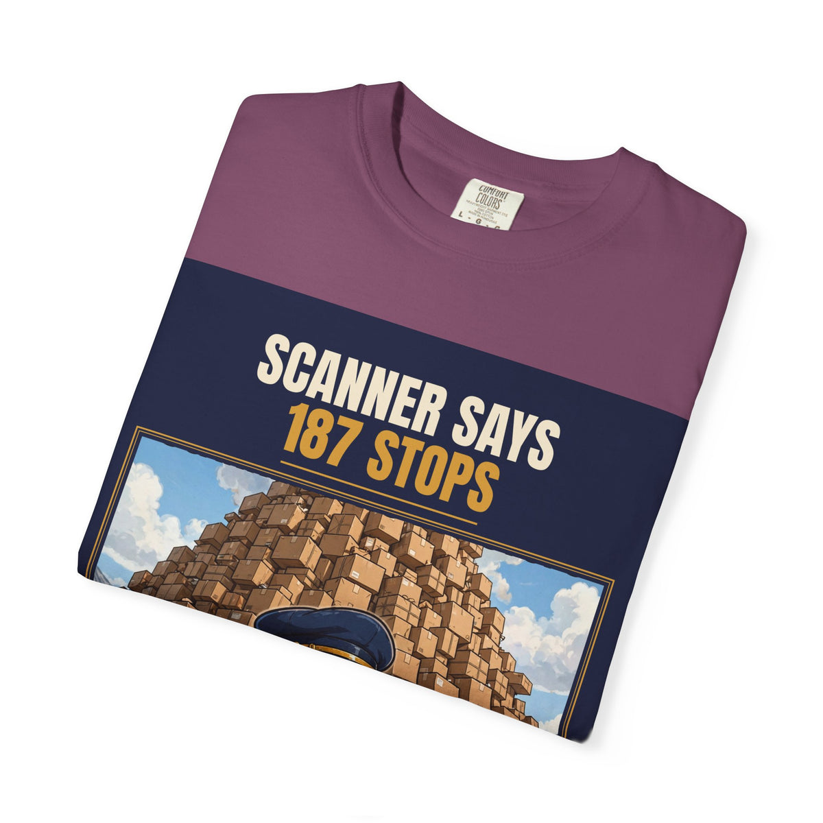 Mail Carrier T-Shirt - 187 Stops | Funny Mail Carrier Tee | Comfort Colors