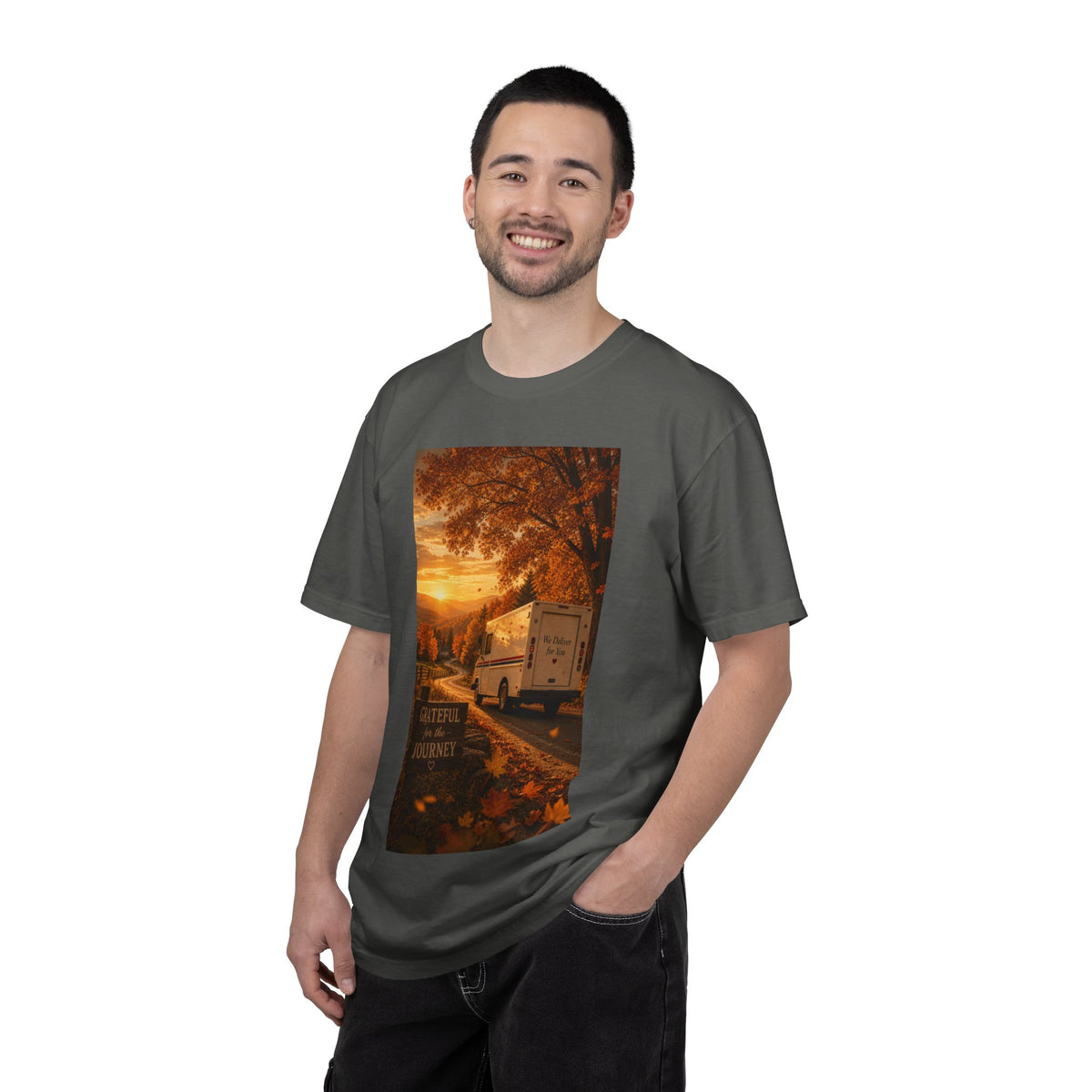 Grateful for the Journey — Thanksgiving Mail Carrier Shirt