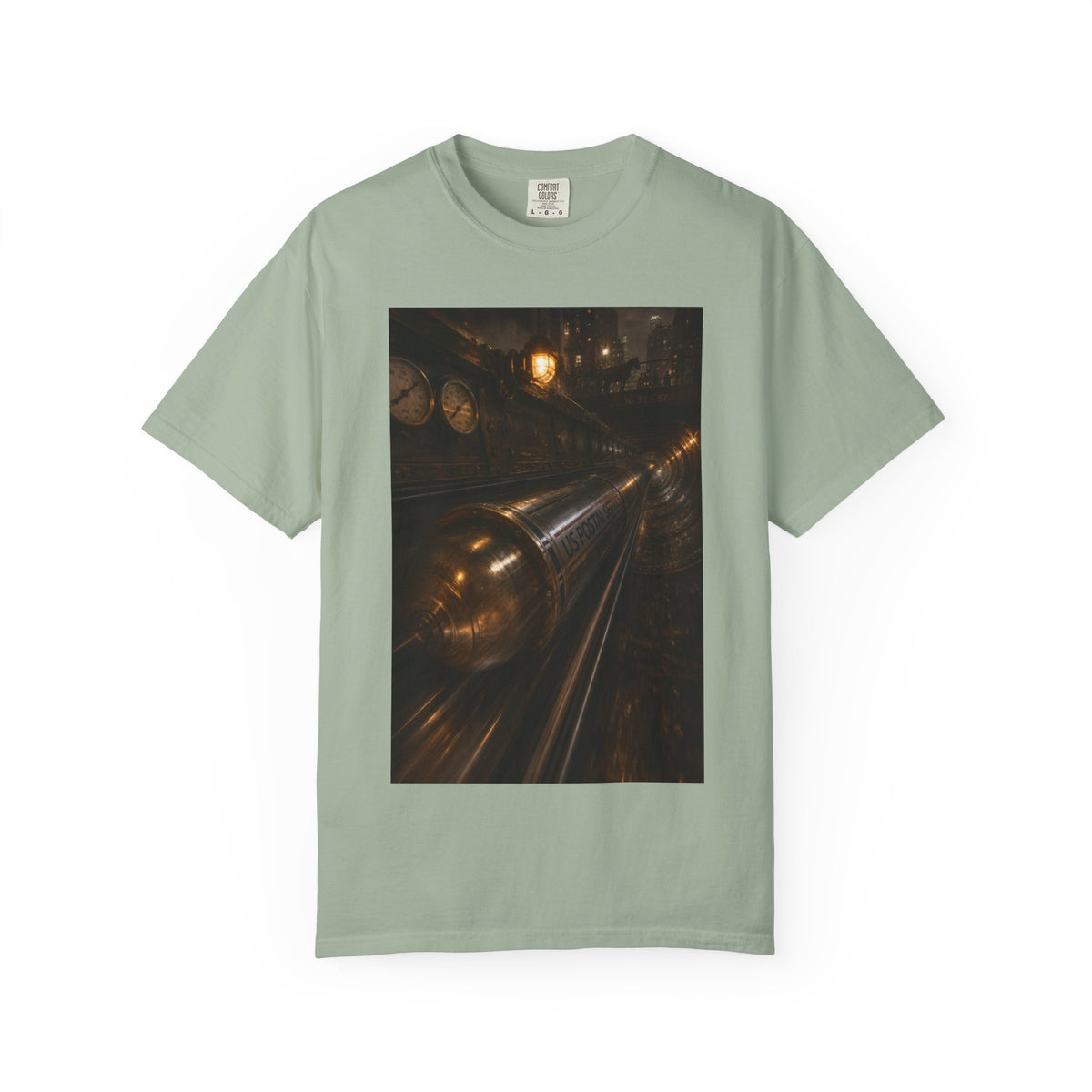 Pneumatic Tube Mail 1897 — Vintage Underground Mail Shirt | Trivia Mail Carrier Tee
