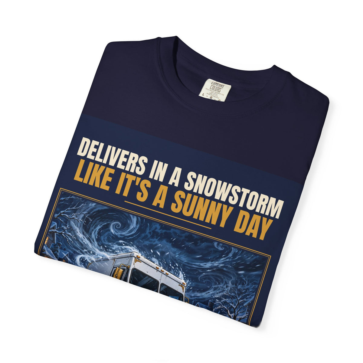 Mail Carrier T-Shirt - Snowstorm Delivery | Funny Mail Carrier Tee | Comfort Colors