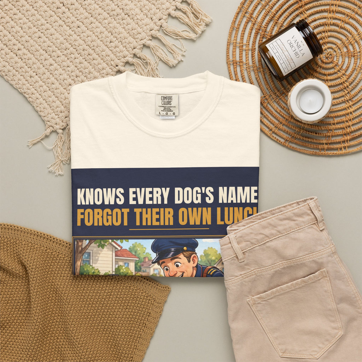 Mail Carrier T-Shirt - Every Dog's Name | Funny Mail Carrier Tee | Comfort Colors