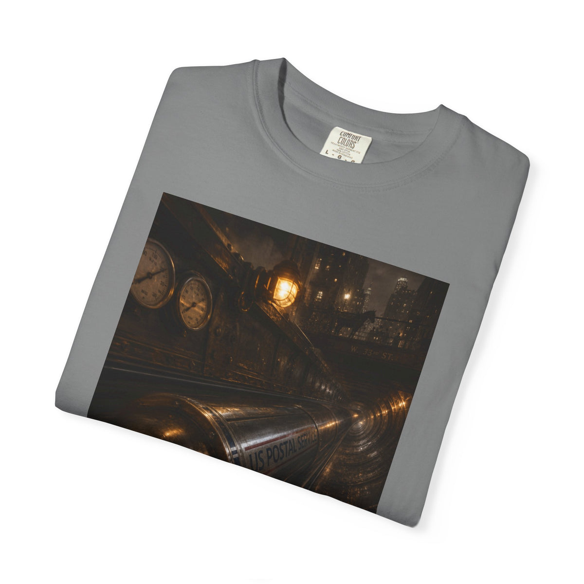 Pneumatic Tube Mail 1897 — Vintage Underground Mail Shirt | Trivia Mail Carrier Tee