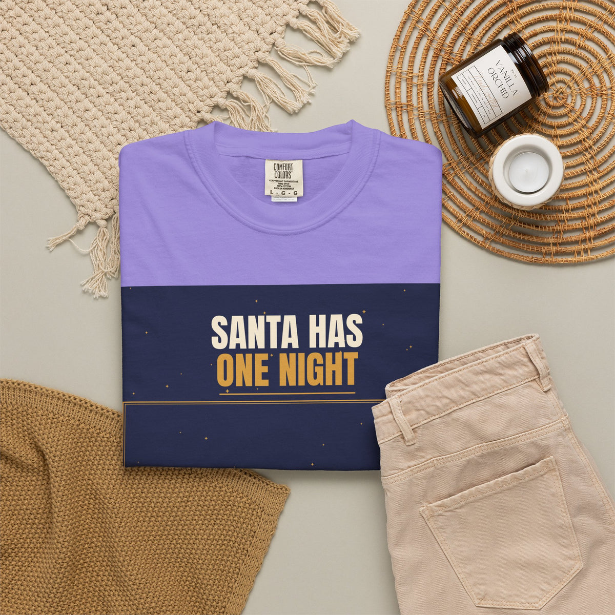 Mail Carrier T-Shirt - Santa Has One Night | Funny Mail Carrier Tee | Comfort Colors