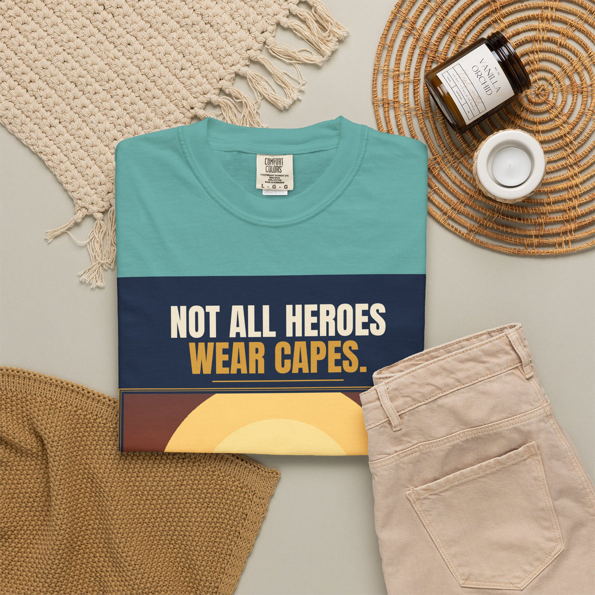 Mail Carrier T-Shirt - Not All Heroes | Funny Mail Carrier Tee | Comfort Colors