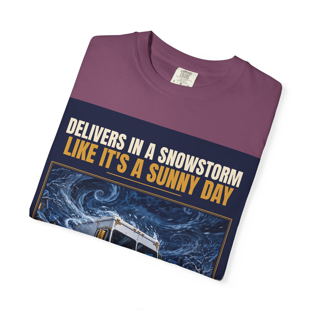 Mail Carrier T-Shirt - Snowstorm Delivery | Funny Mail Carrier Tee | Comfort Colors