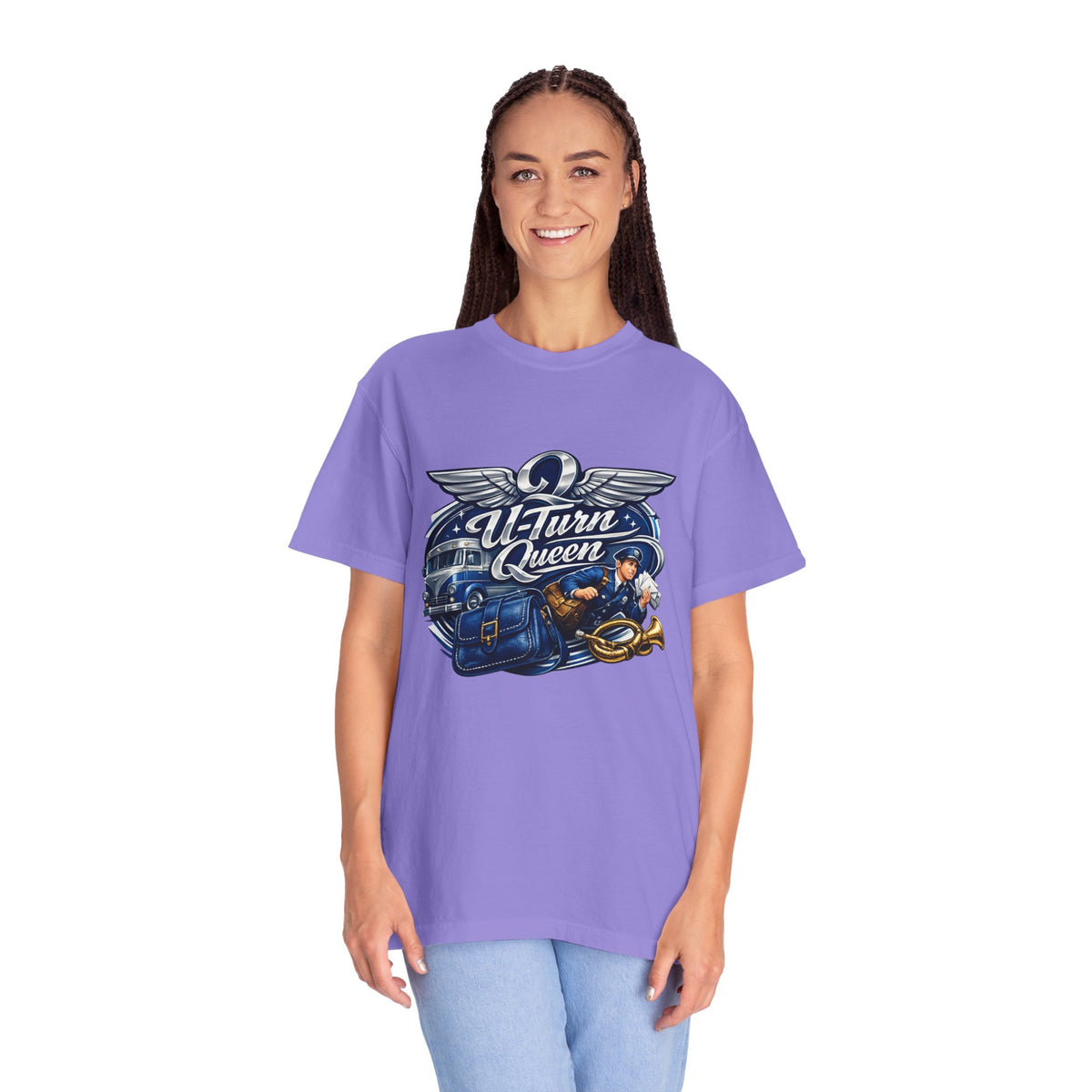 Mail Carrier T-Shirt - U-Turn Queen | Funny Mail Carrier Tee | Comfort Colors | Comfort Colors® 1717
