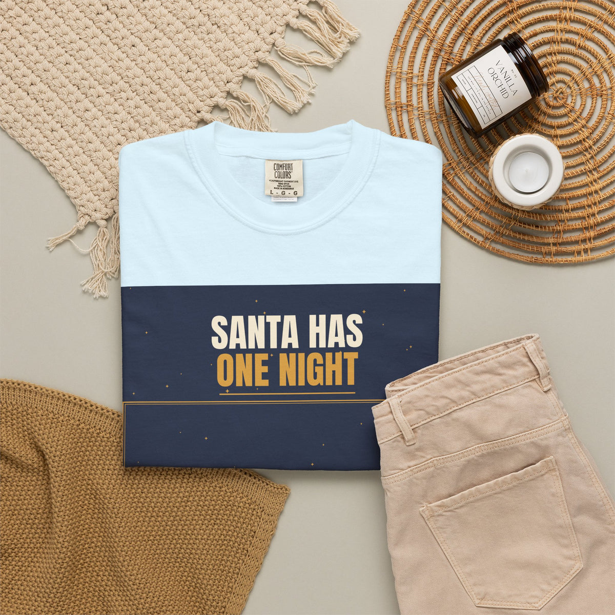 Mail Carrier T-Shirt - Santa Has One Night | Funny Mail Carrier Tee | Comfort Colors