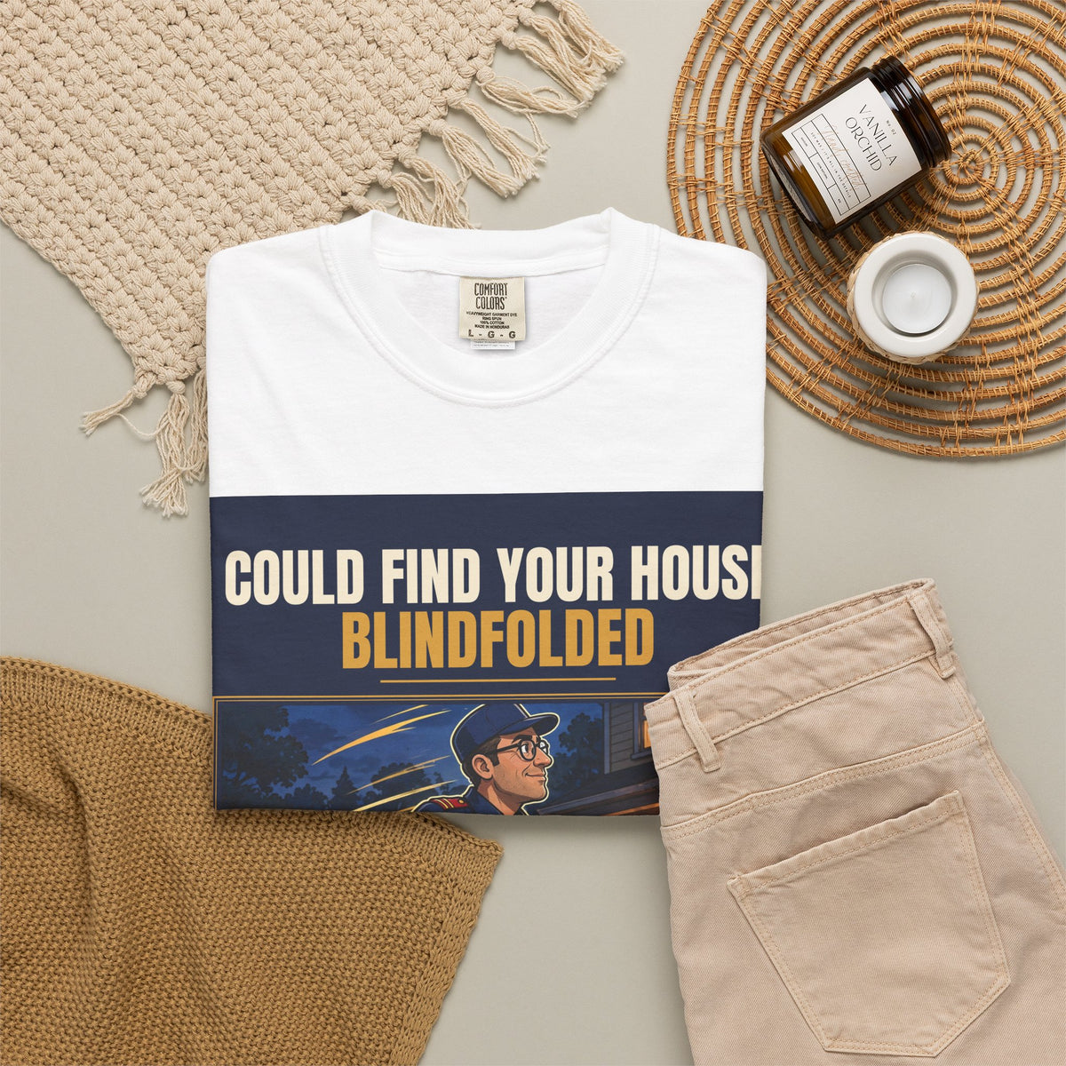 Mail Carrier T-Shirt - Blindfolded | Funny Mail Carrier Tee | Comfort Colors
