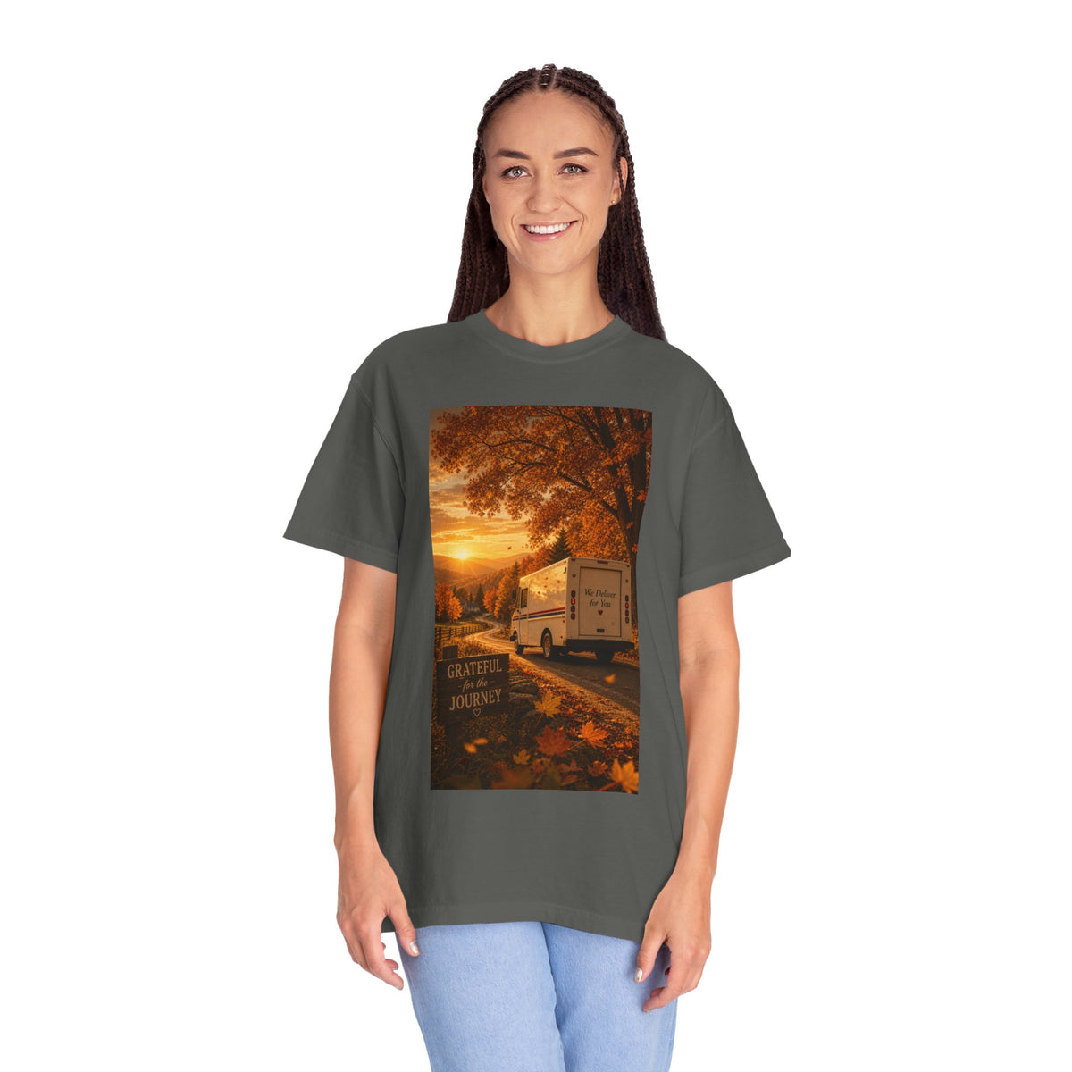 Grateful for the Journey — Thanksgiving Mail Carrier Shirt