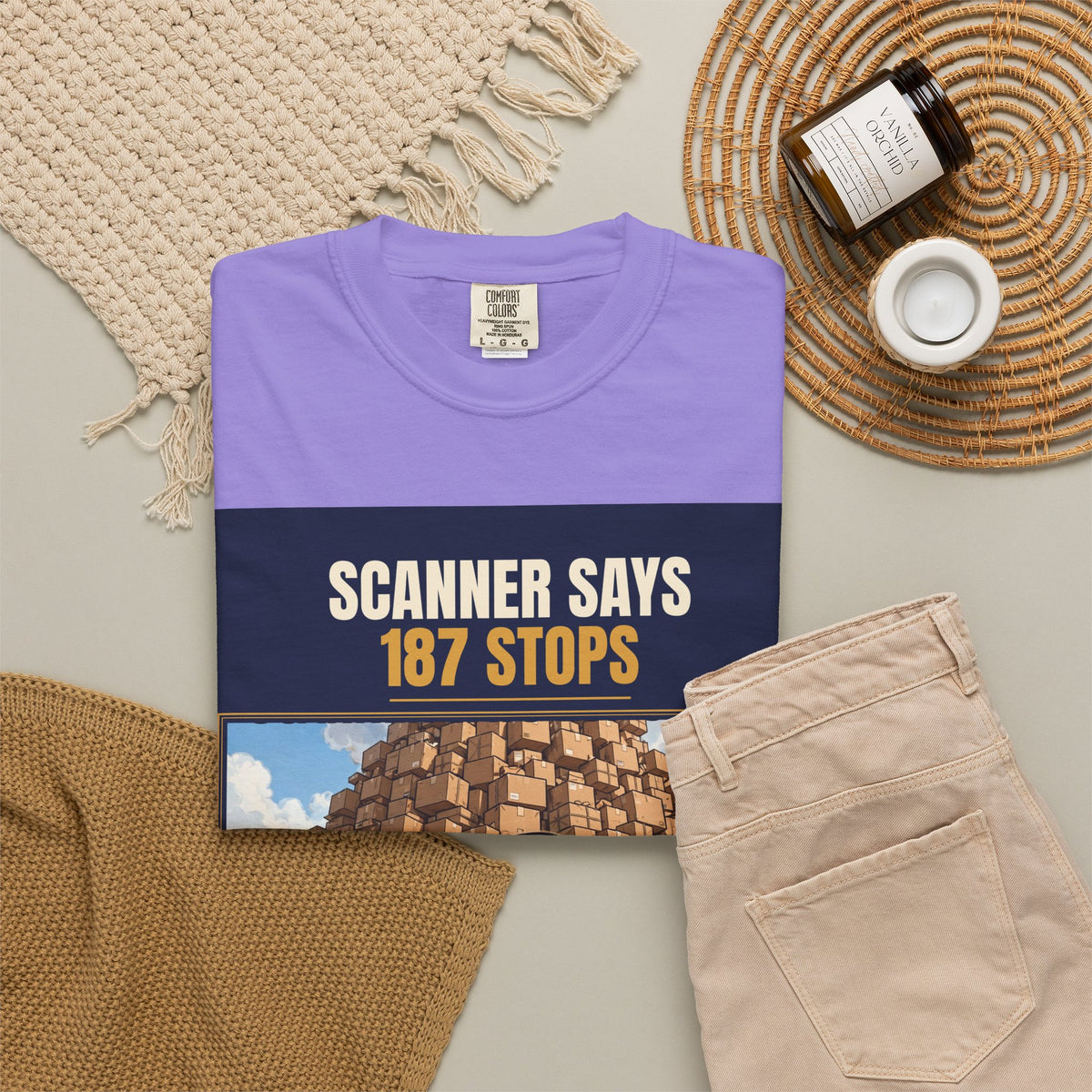 Mail Carrier T-Shirt - 187 Stops | Funny Mail Carrier Tee | Comfort Colors