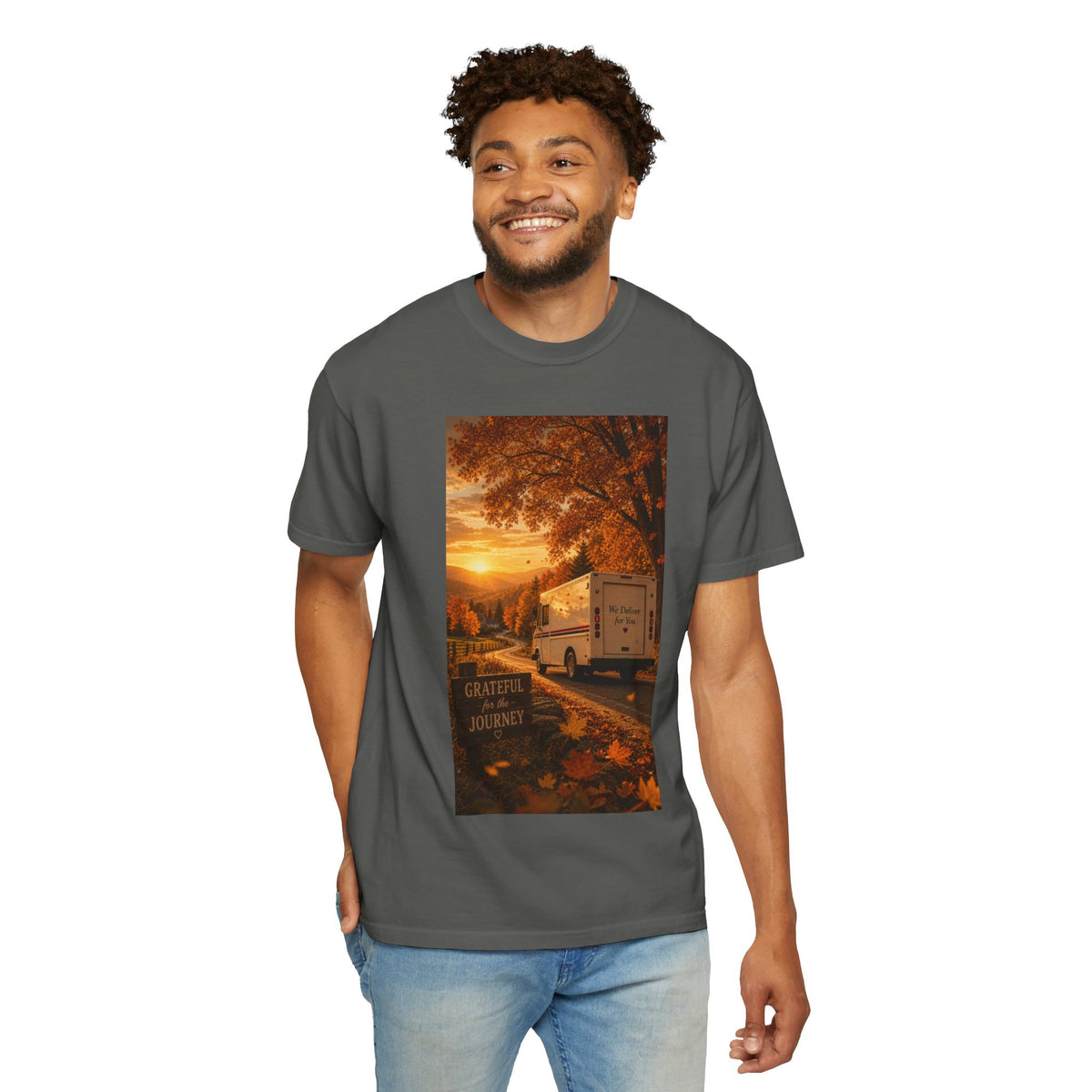 Grateful for the Journey — Thanksgiving Mail Carrier Shirt